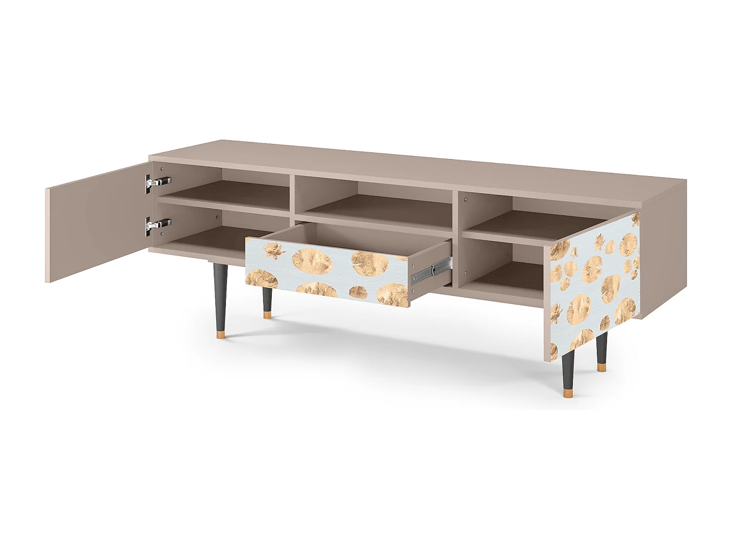 Meuble TV - 170х59х41 cm - T6 - Blue Giraffe, Latte