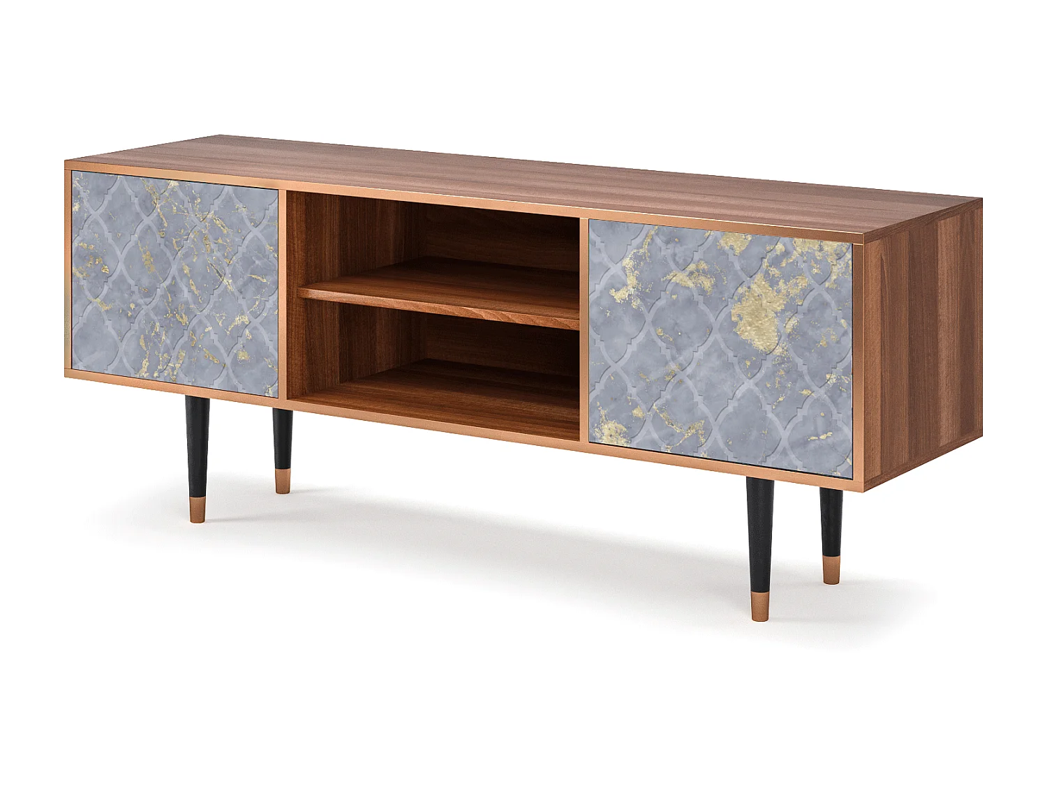 TV-Möbel - 170х69х48 cm - T2 - Golden Smoke, Walnuss