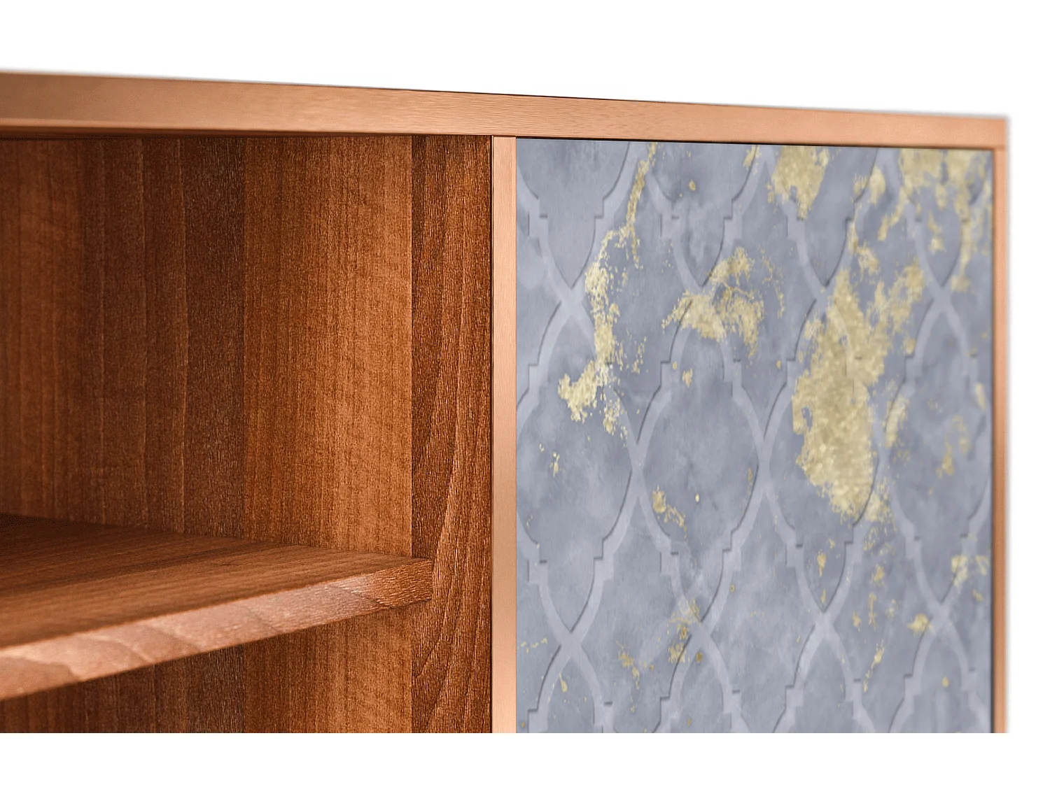 Meuble TV - 170х69х48 cm - T2 - Golden Smoke, Noyer