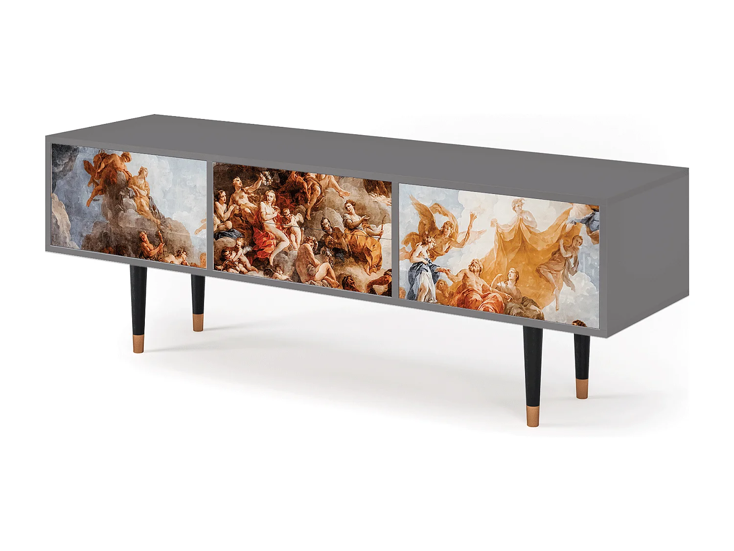 Mueble de TV - 170х59х48 cm - T4 - Versailles, Cinza