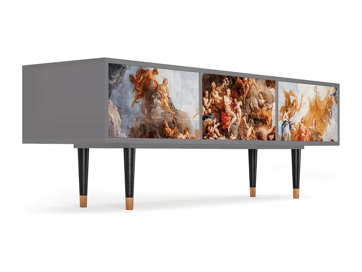 Mueble de TV - 170х59х48 cm - T4 - Versailles, Cinza