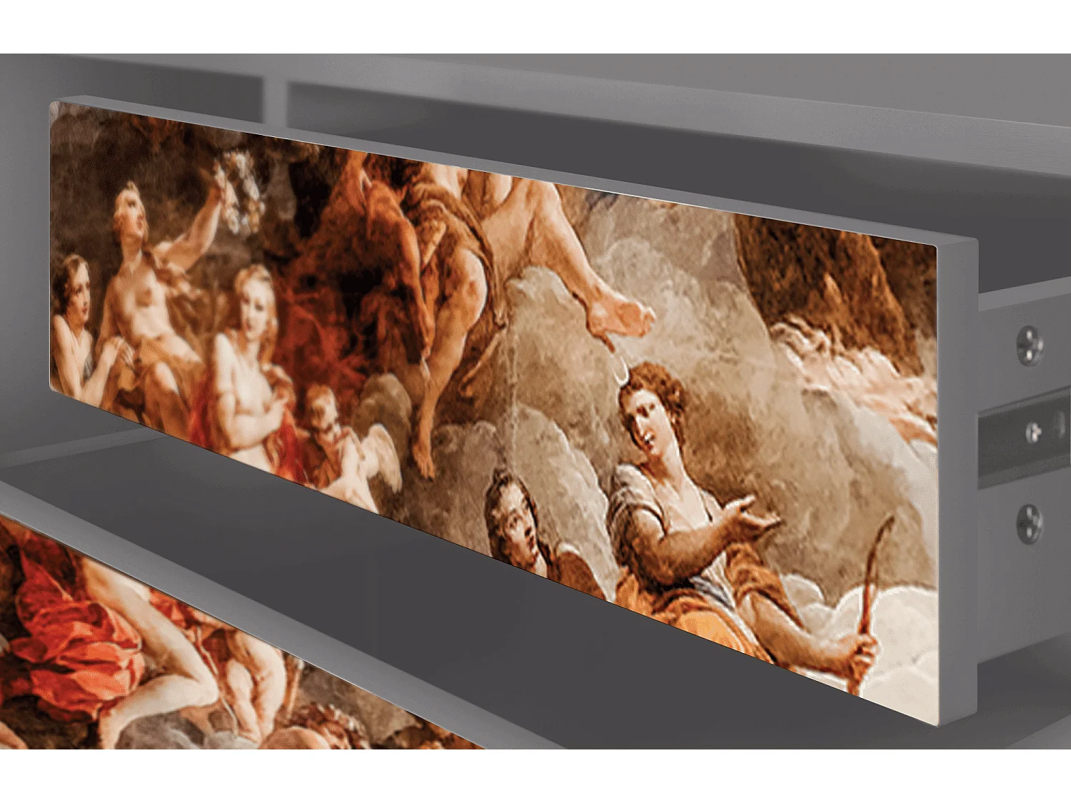 Mueble de TV - 170х59х48 cm - T4 - Versailles, Cinza