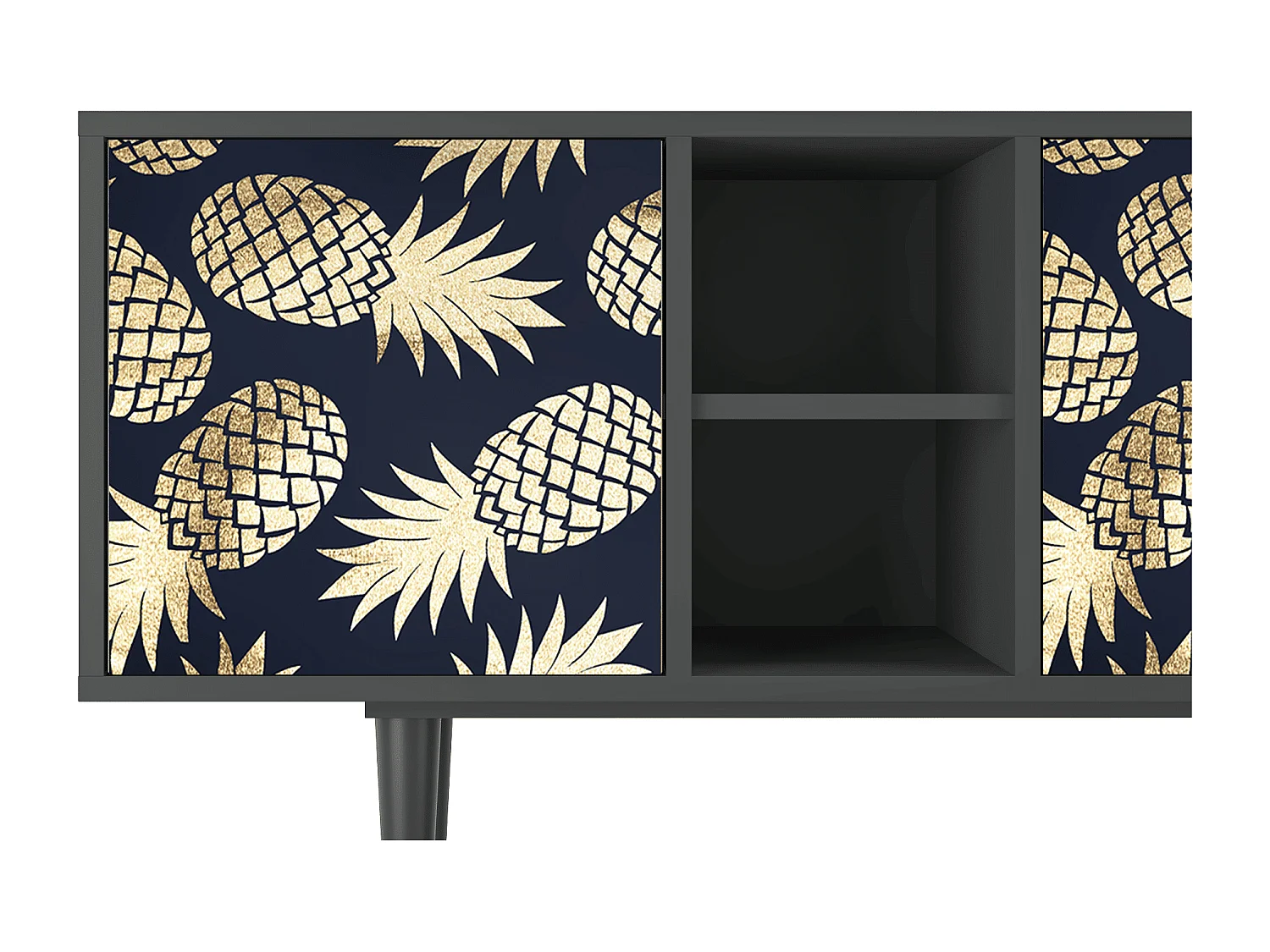 TV-meubel - 150х69х41 cm - T5 - Sunny Pineaple, Antraciet