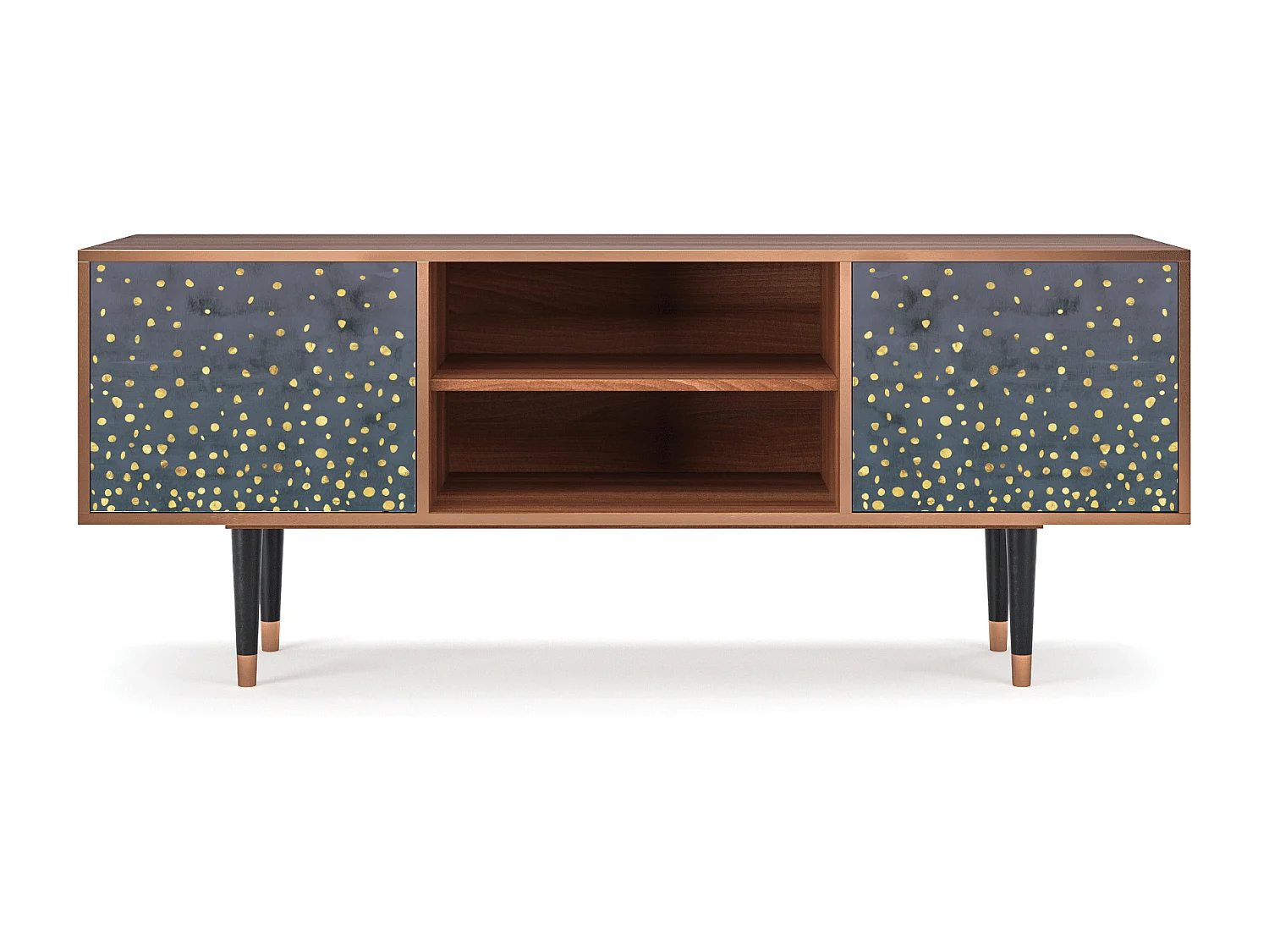 TV-meubel - 170х69х48 cm - T2 - Foggy Lights, Walnoot