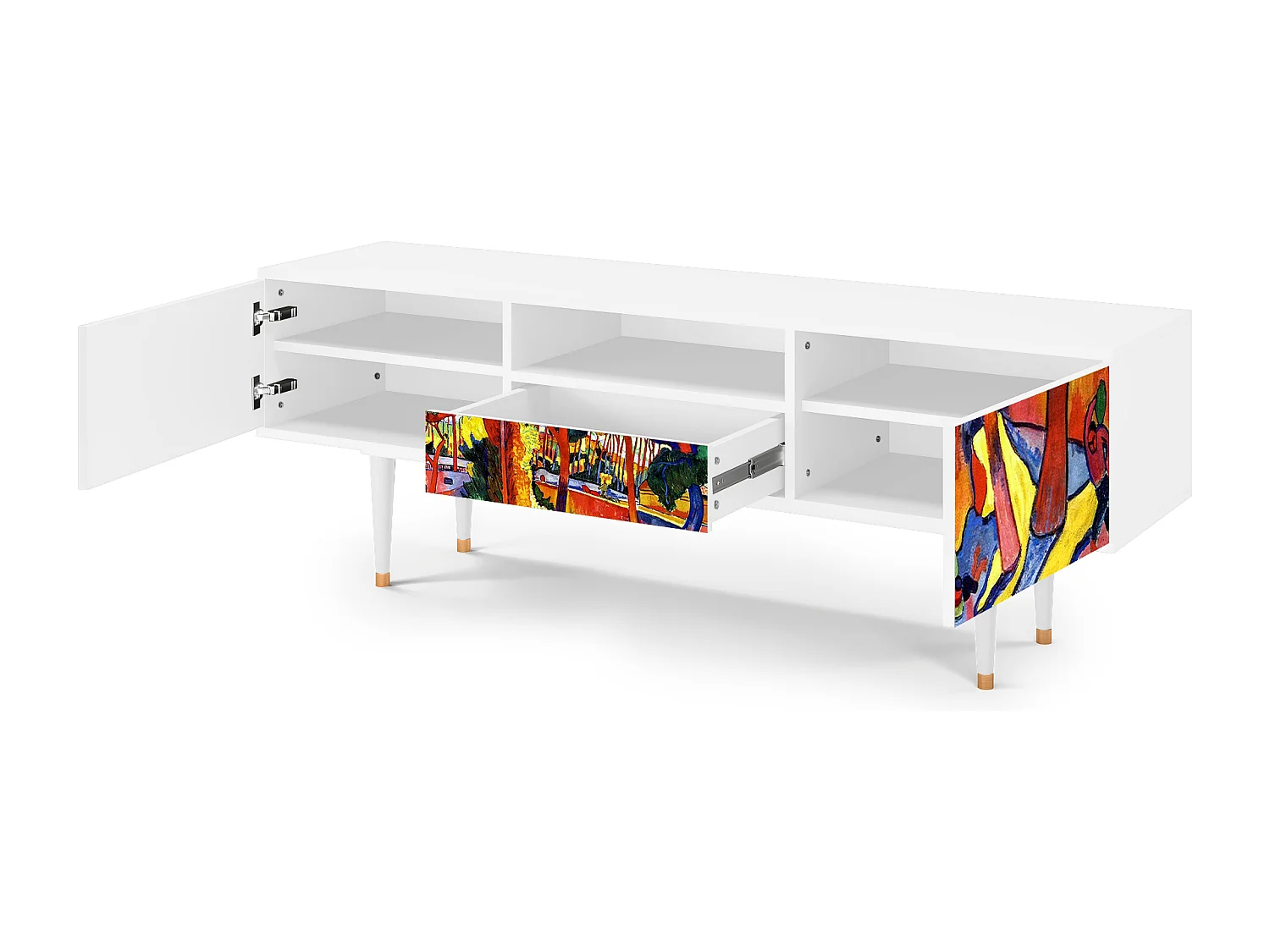 TV-meubel - 170х59х41 cm - T6 - The Turning Road, Wit