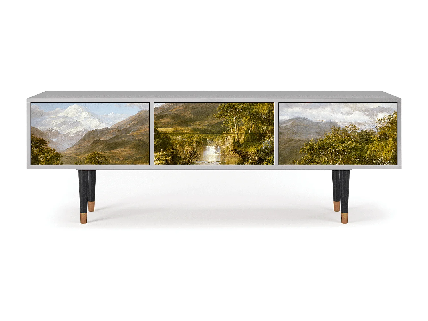 Meuble TV - 170х59х48 cm - T4 - The Heart of the Andes , Gris