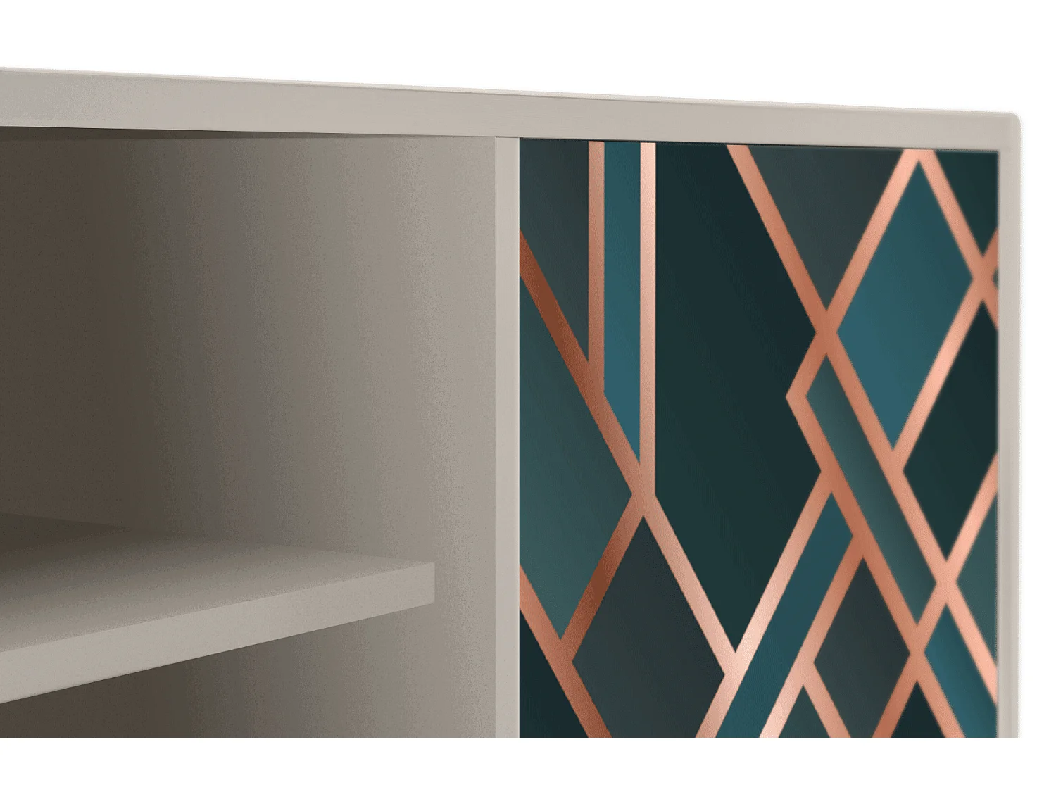 Szafka RTV - 170х69х48 cm - T2 - Bronze Crossroad, Piaskowy