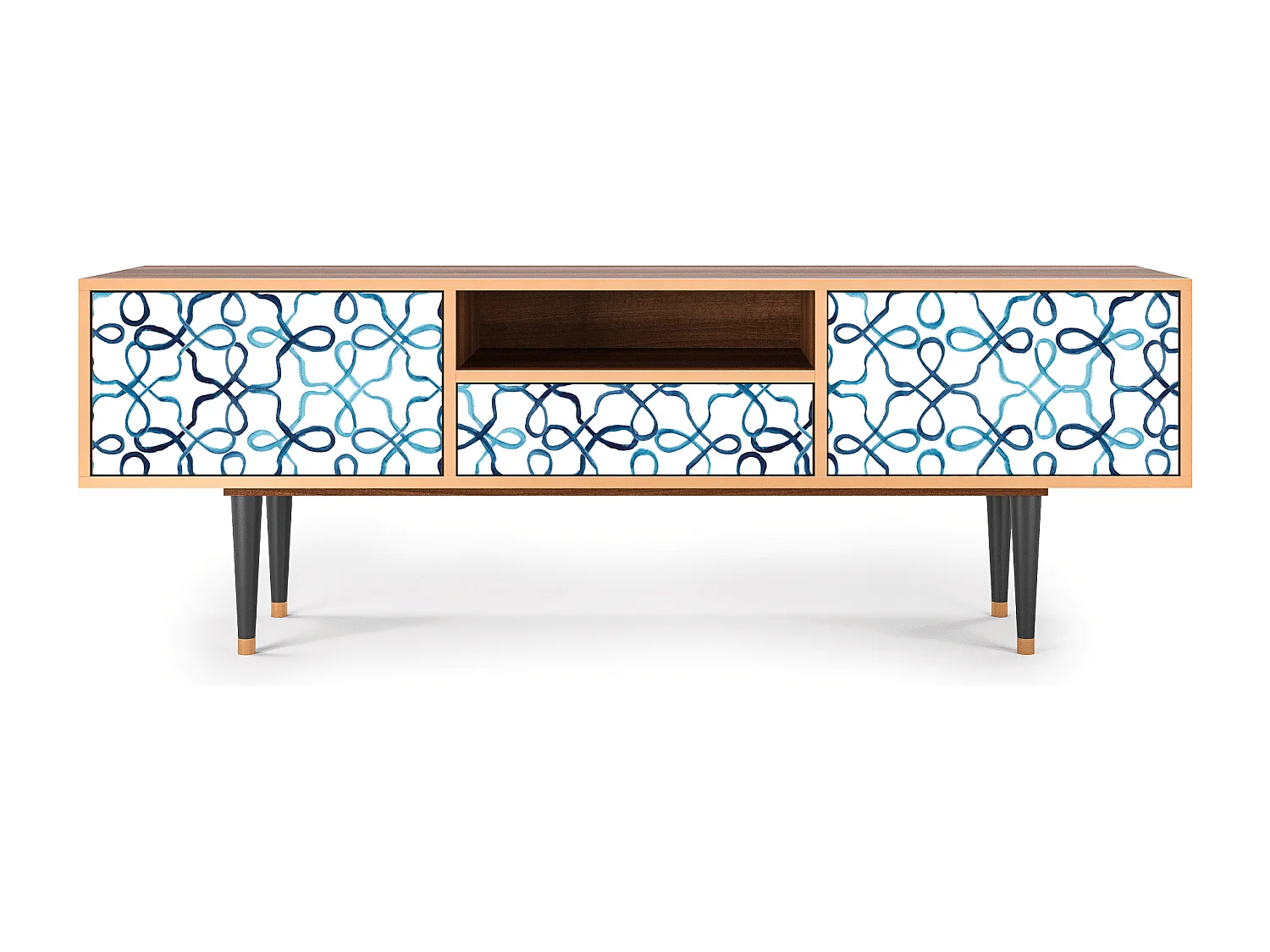 TV-meubel - 170х59х41 cm - T6 - Marine Strings, Walnoot