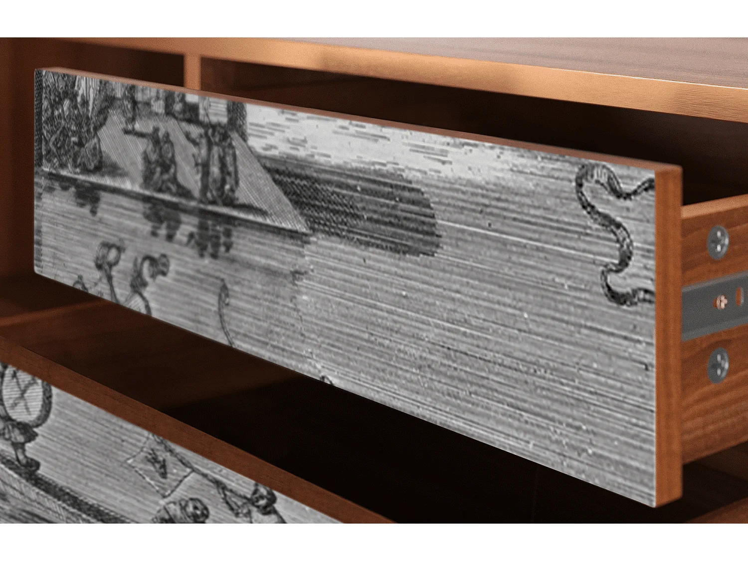 TV-meubel - 170х59х48 cm - T4 - Saint Martin, Walnoot