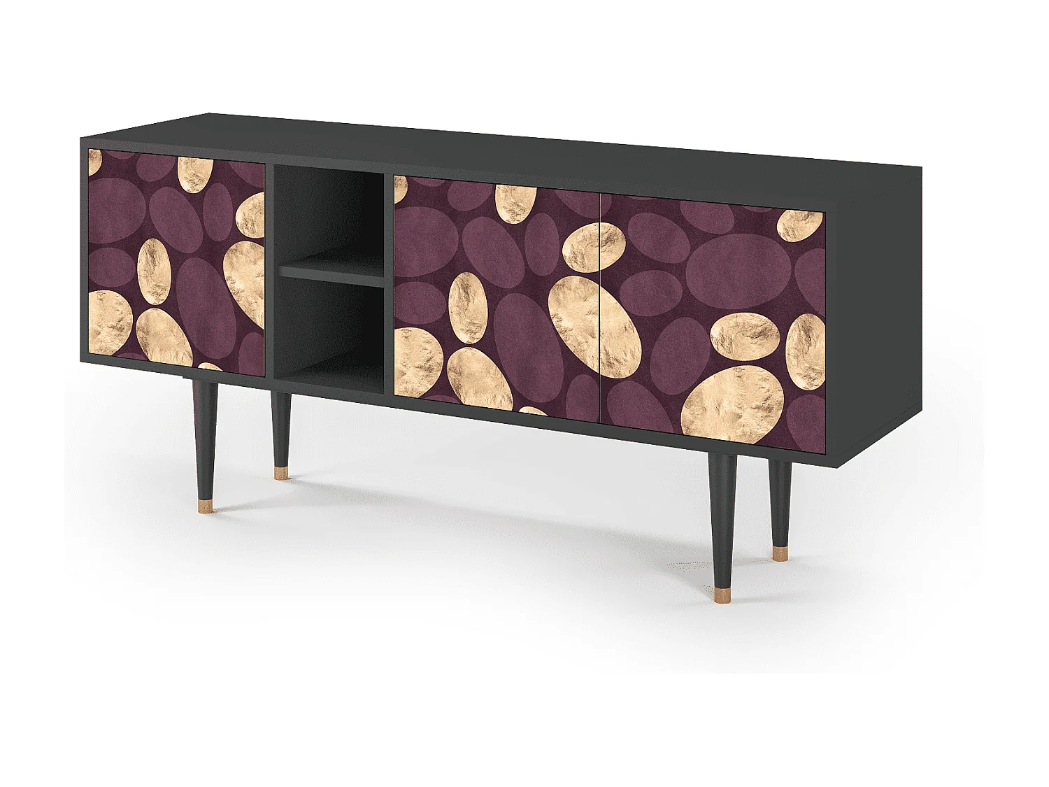 TV-meubel - 150х69х41 cm - T5 - Fine Wine, Antraciet