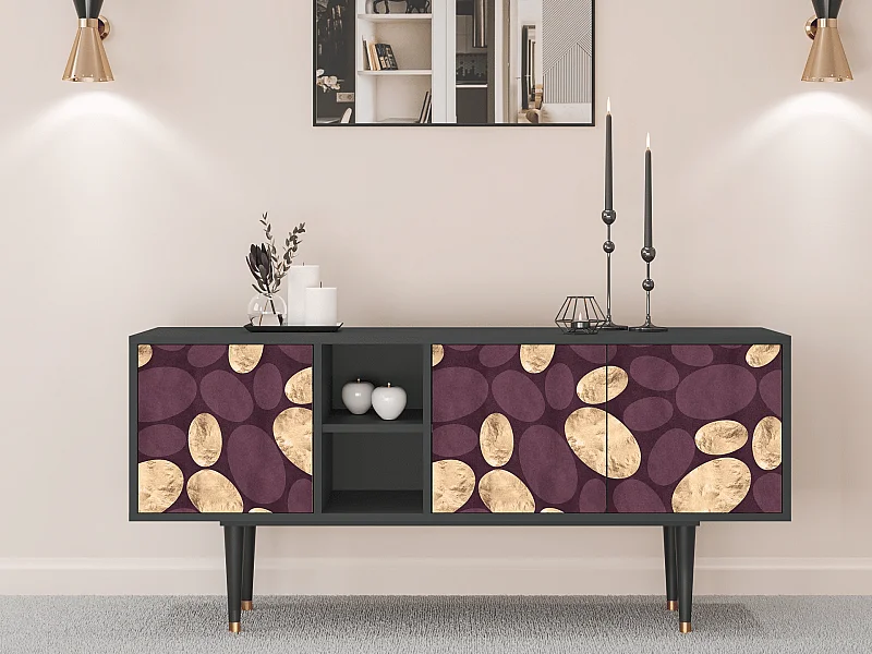 TV-meubel - 150х69х41 cm - T5 - Fine Wine, Antraciet