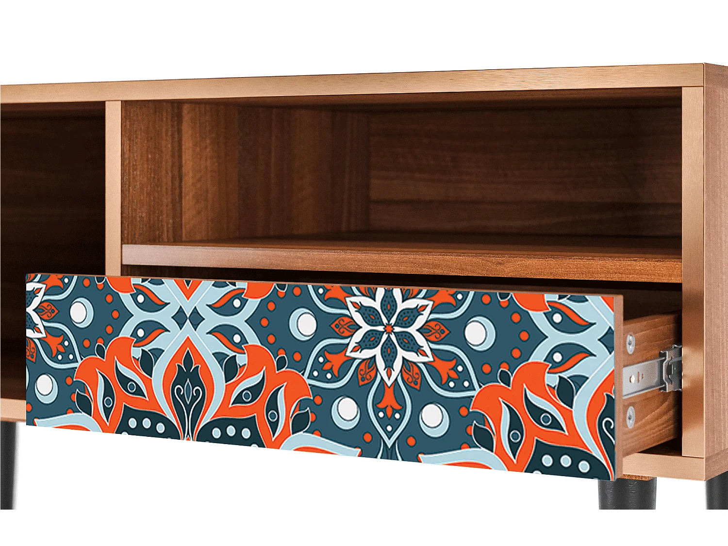 Meuble TV - 115х59х48 cm - T3 - Fire Beetle, Noyer