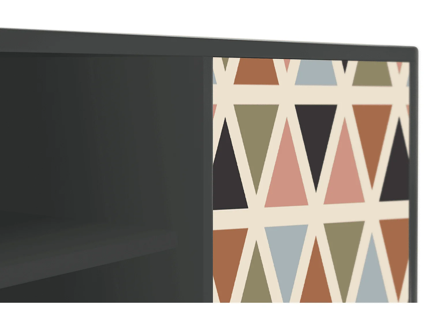 TV-meubel - 170х69х48 cm - T2 - Royal Triangles, Antraciet