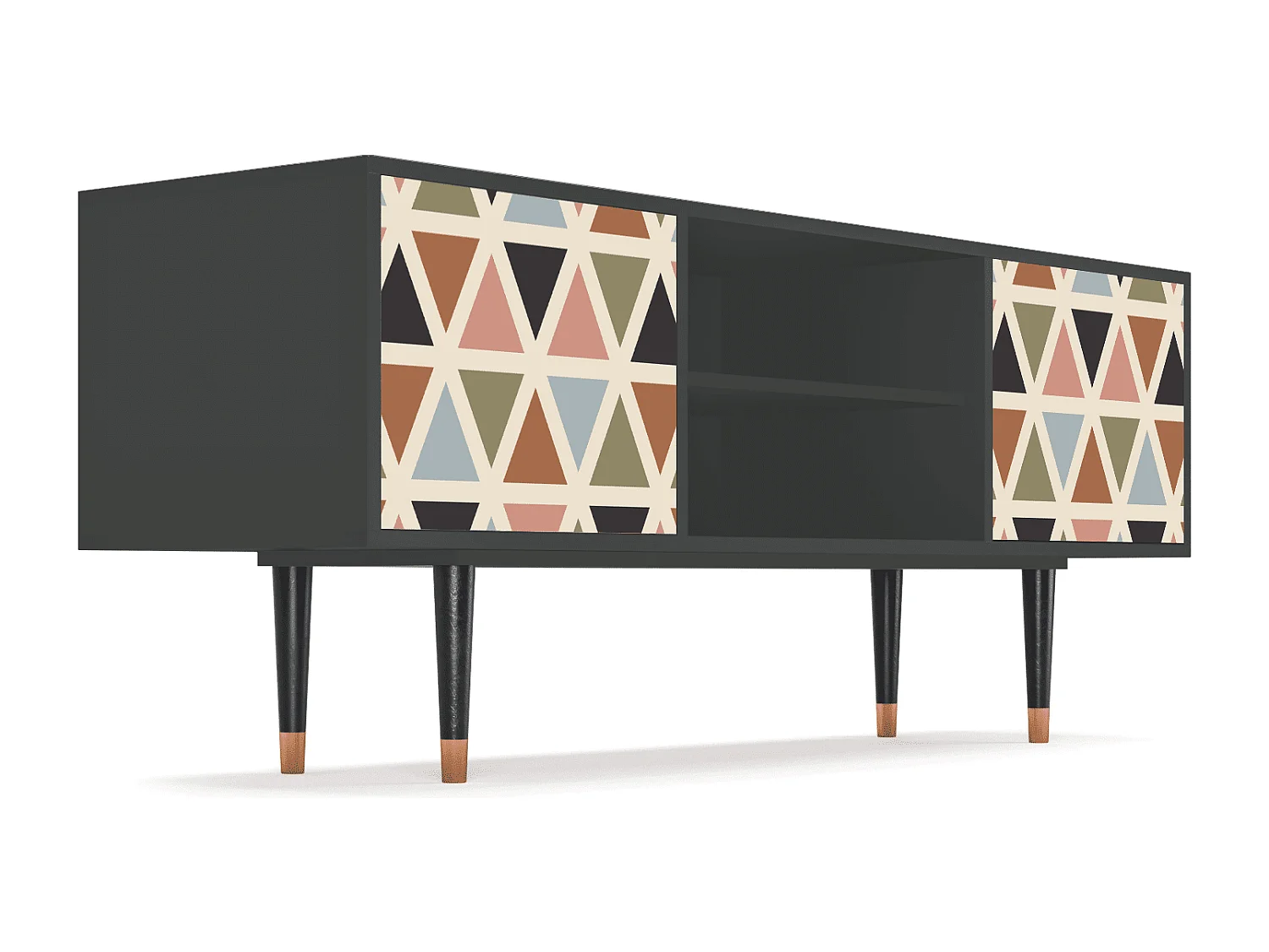 TV-meubel - 170х69х48 cm - T2 - Royal Triangles, Antraciet