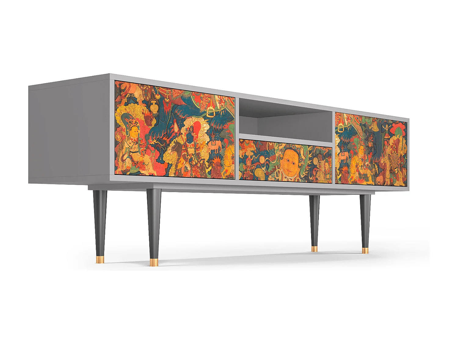 Meuble TV - 170х59х41 cm - T6 - God by Vaisravana , Gris