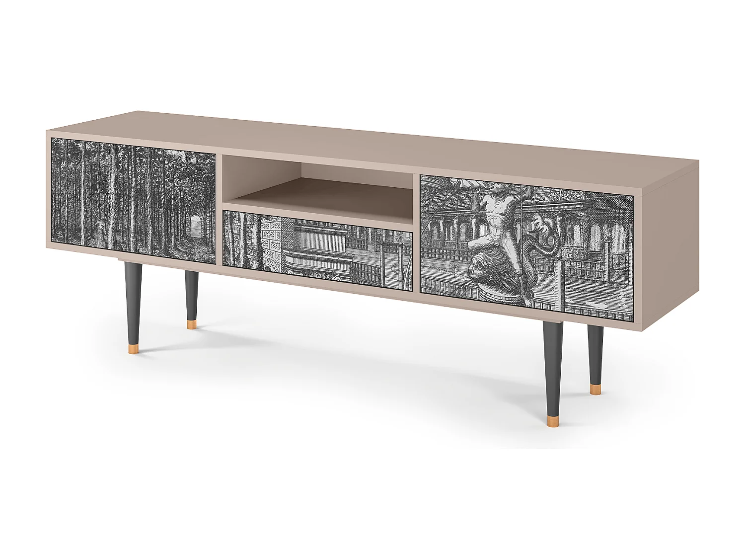 TV-Möbel - 170х59х41 cm - T6 - View of the Piazza, Sand