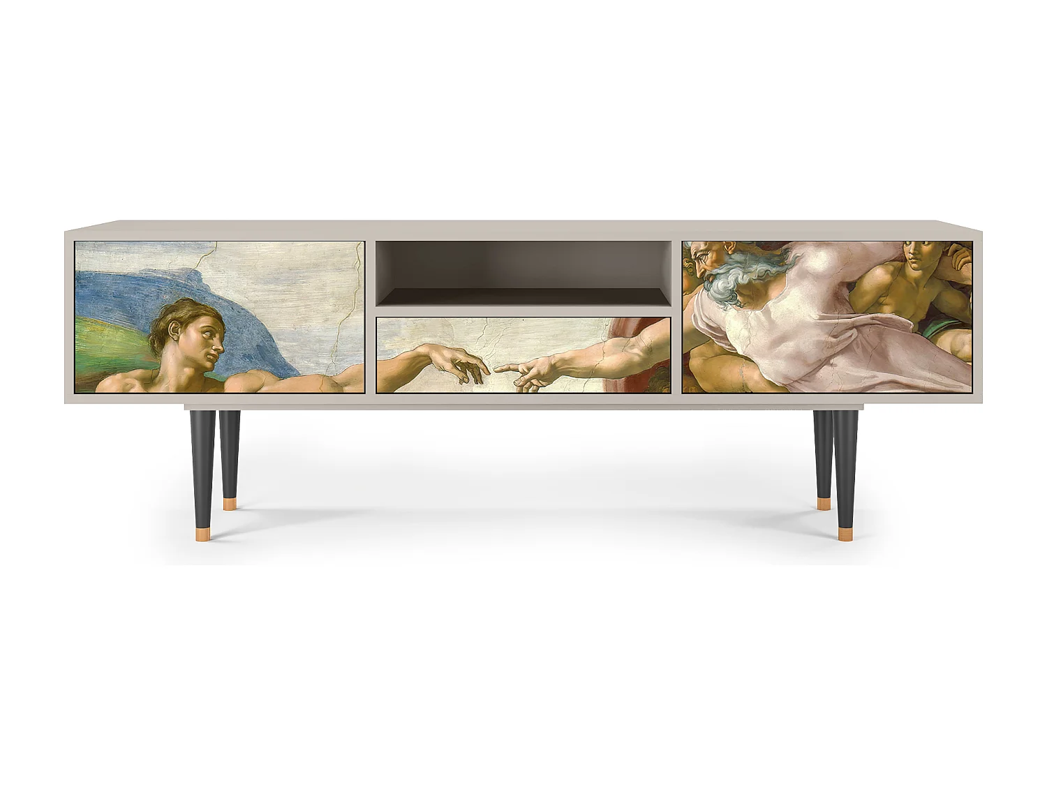 Meuble TV - 170х59х41 cm - T6 - The Creation of Adam, Sable
