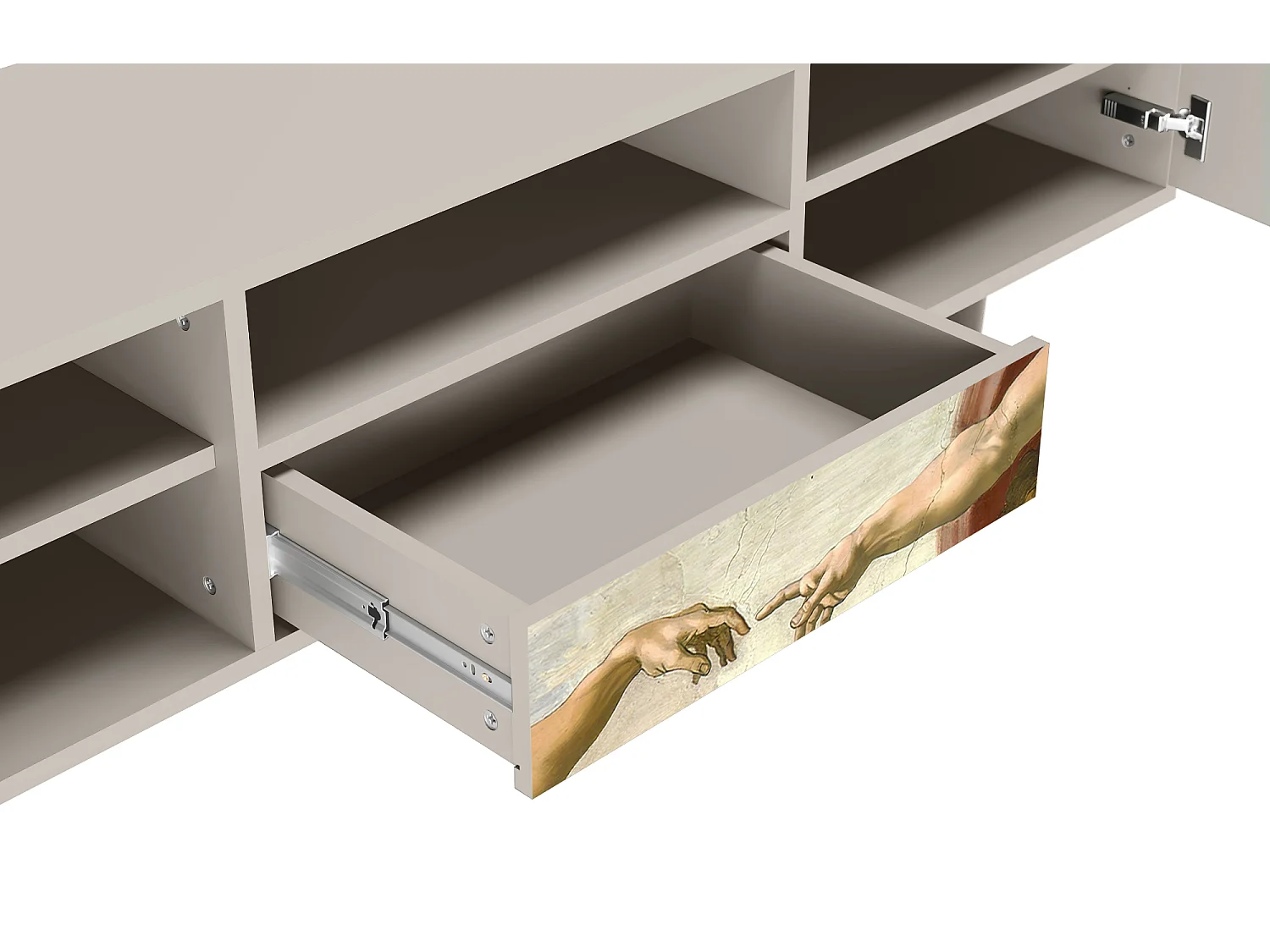 Meuble TV - 170х59х41 cm - T6 - The Creation of Adam, Sable