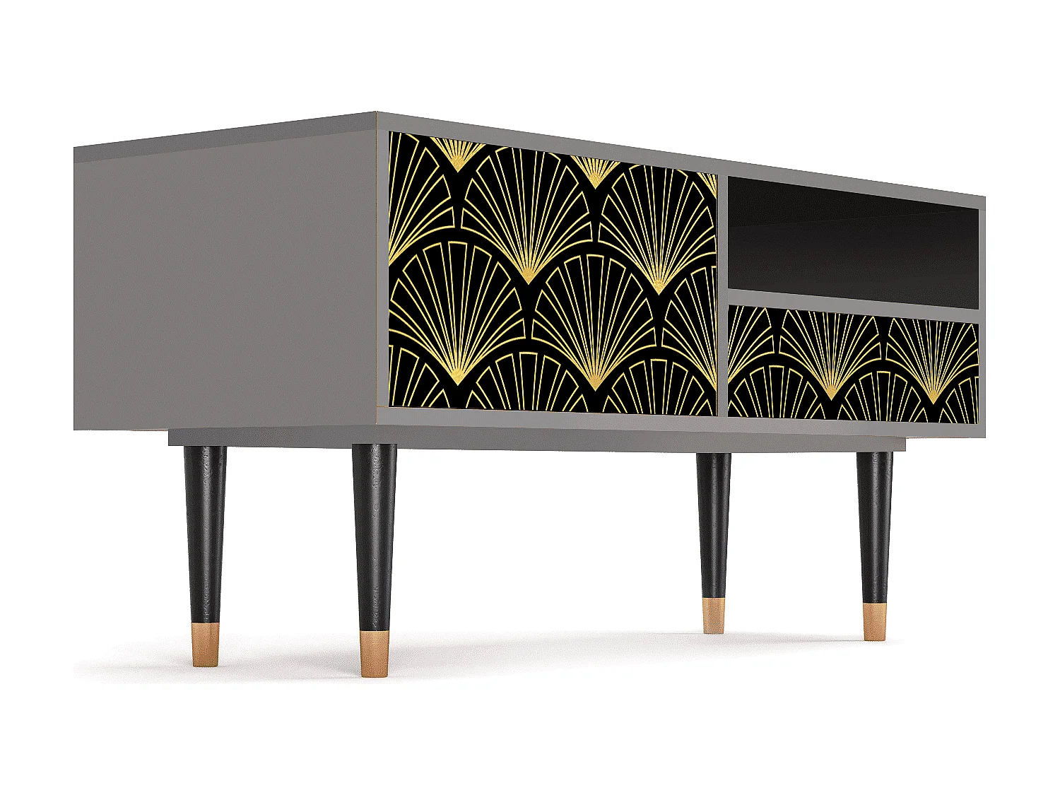 Meuble TV - 115х59х48 cm - T3 - Bird of Juno, Gris