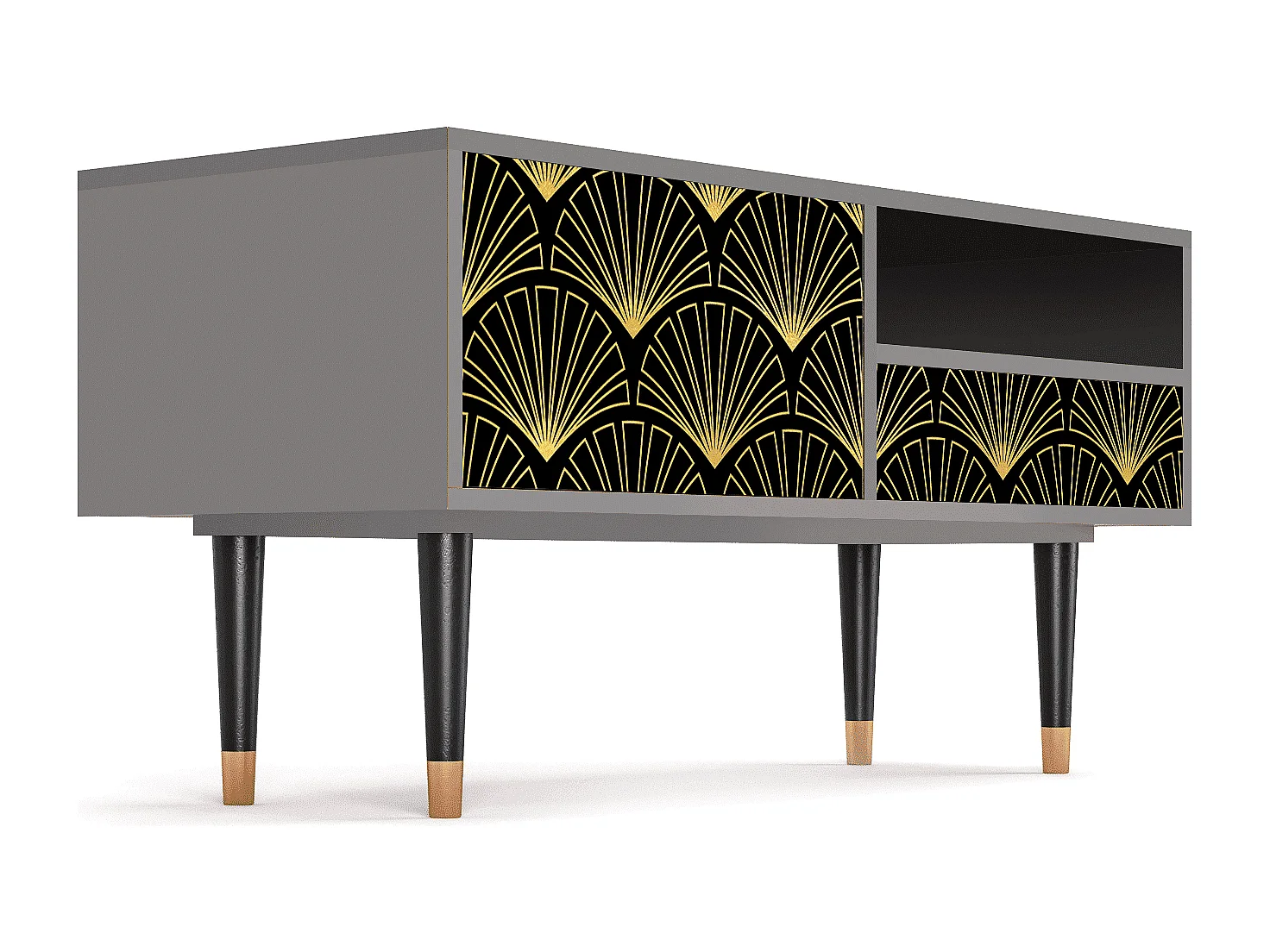 Meuble TV - 115х59х48 cm - T3 - Bird of Juno, Gris