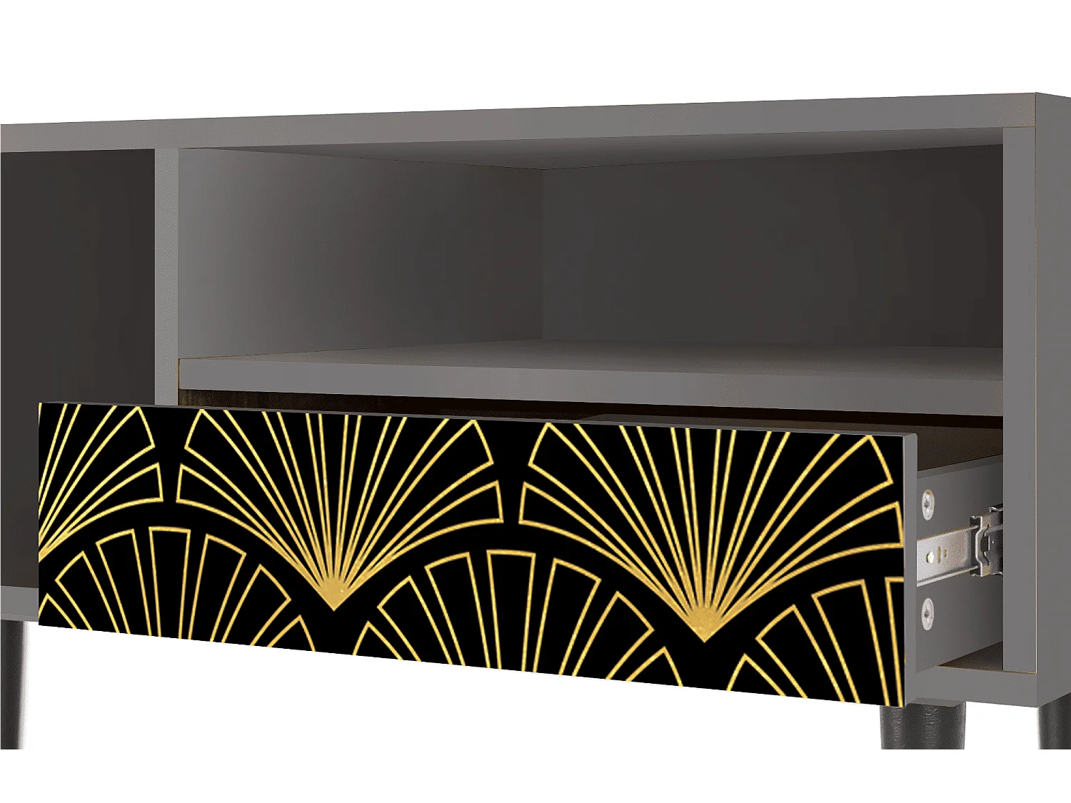 Meuble TV - 115х59х48 cm - T3 - Bird of Juno, Gris