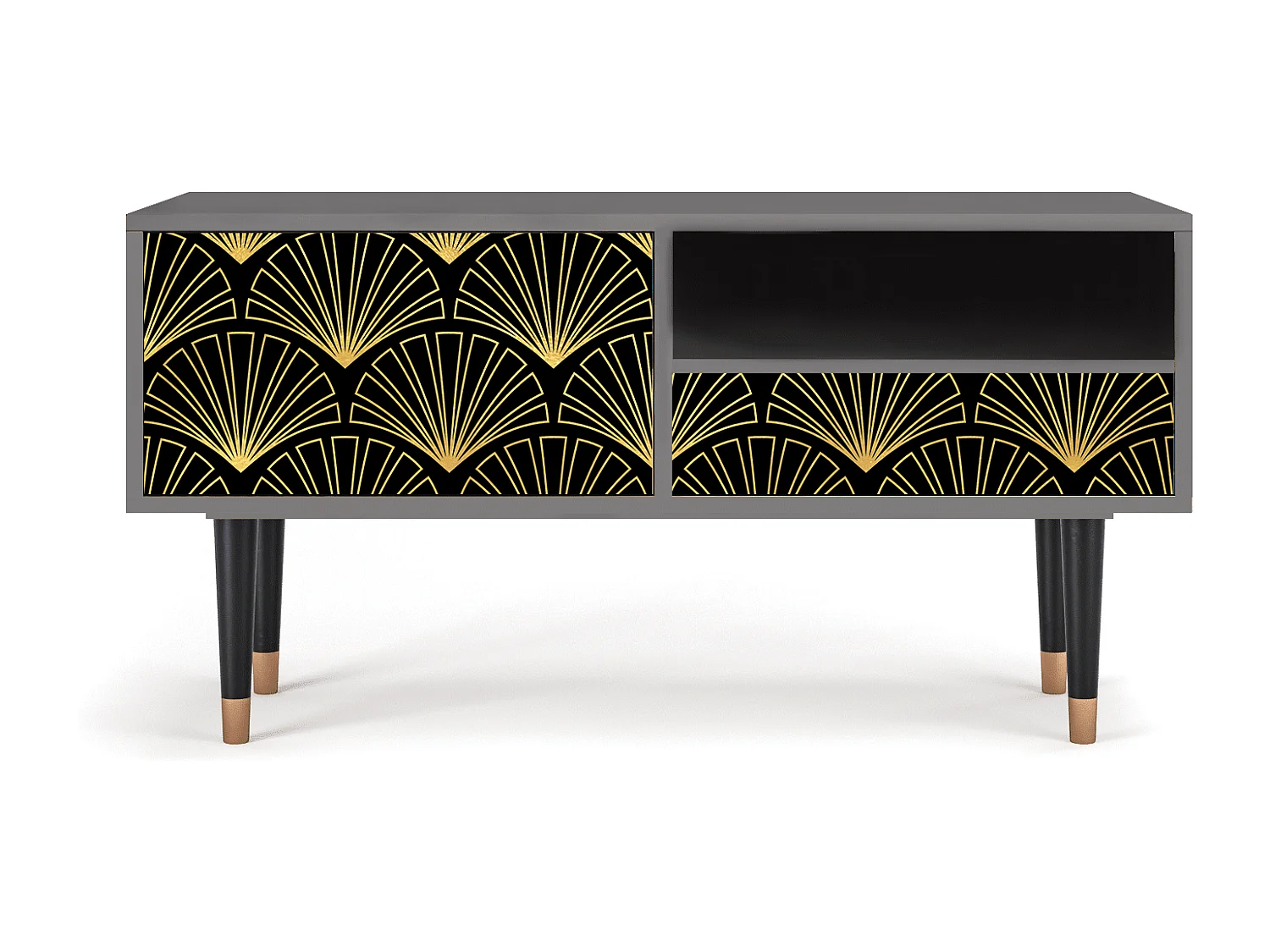 Mueble de TV - 115х59х48 cm - T3 - Bird of Juno, Gris