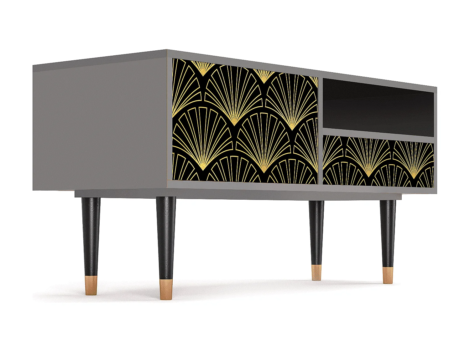 Mueble de TV - 115х59х48 cm - T3 - Bird of Juno, Gris