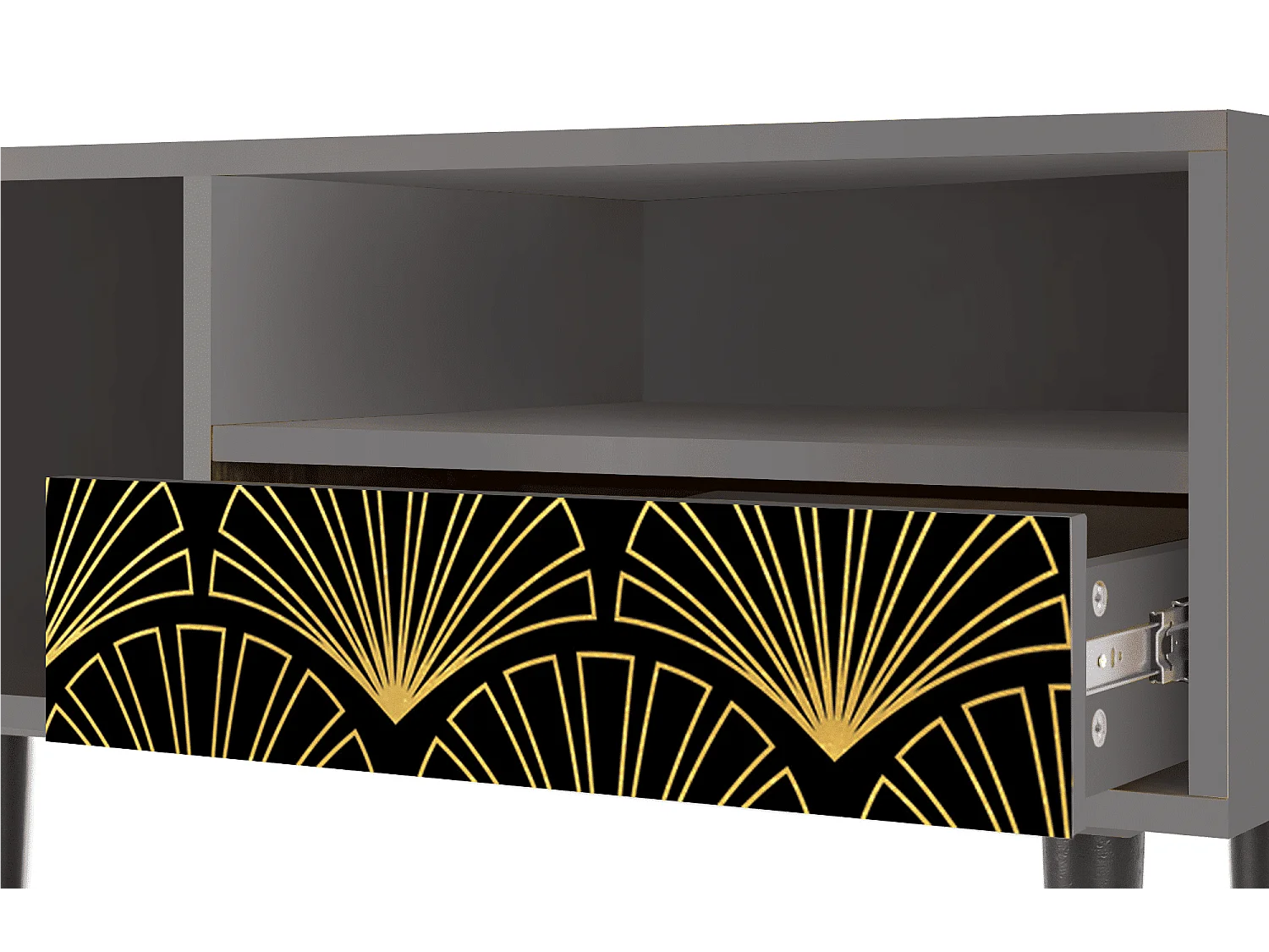 Mueble de TV - 115х59х48 cm - T3 - Bird of Juno, Gris