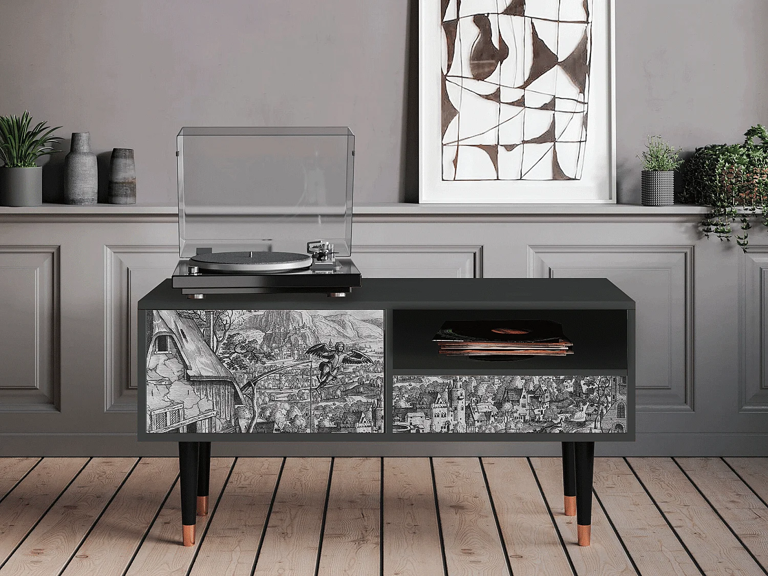 TV-Möbel - 115х59х48 cm - T3 - Departure, Anthrazit