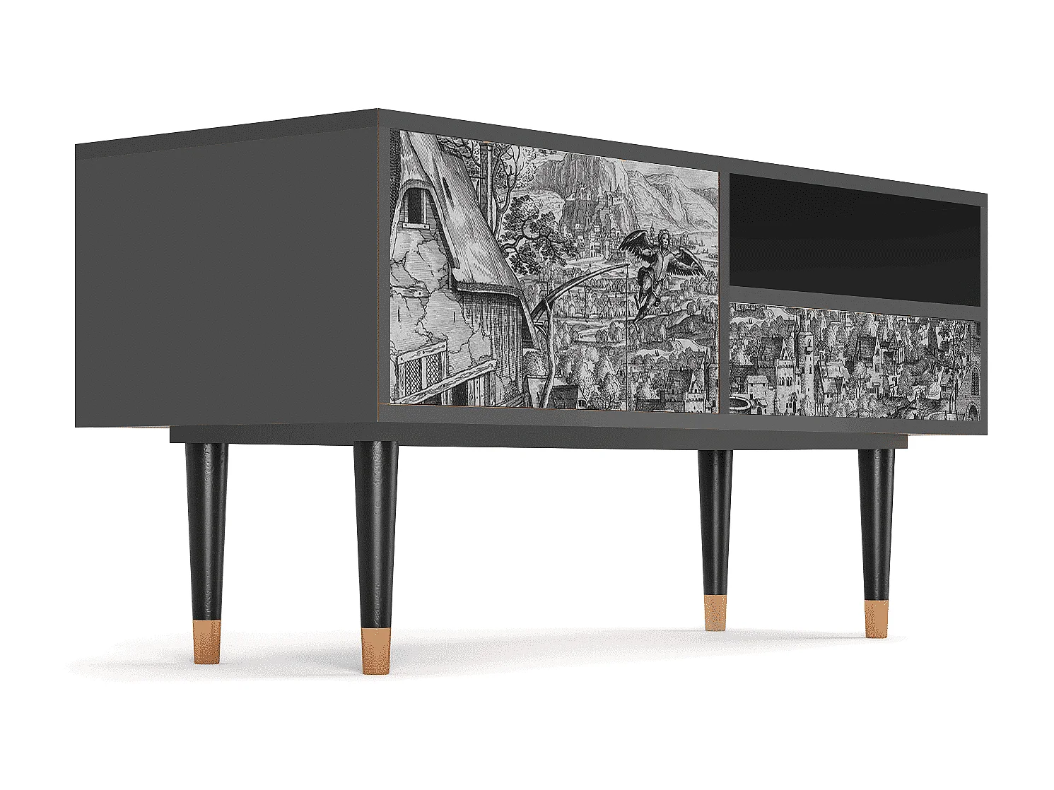 TV-Möbel - 115х59х48 cm - T3 - Departure, Anthrazit