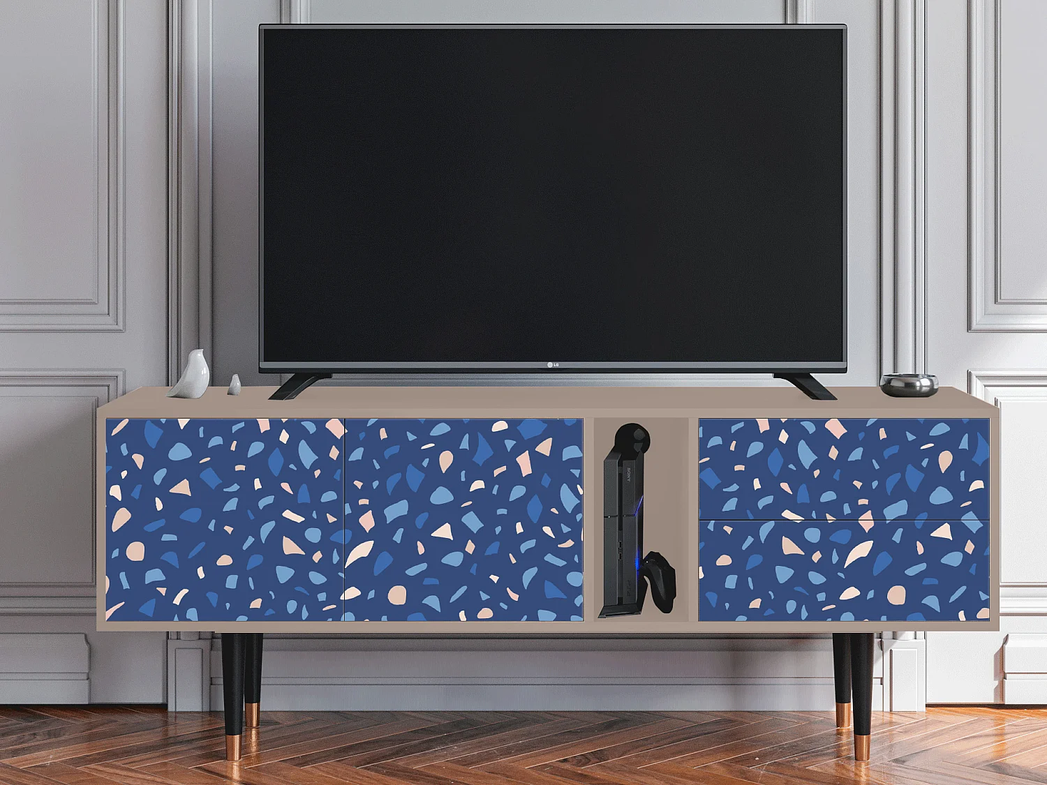 Szafka RTV - 170х69х48 cm - T1 - Soap Whirpool, Latte