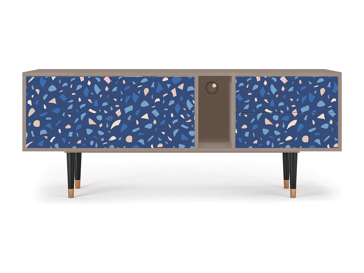 Szafka RTV - 170х69х48 cm - T1 - Soap Whirpool, Latte