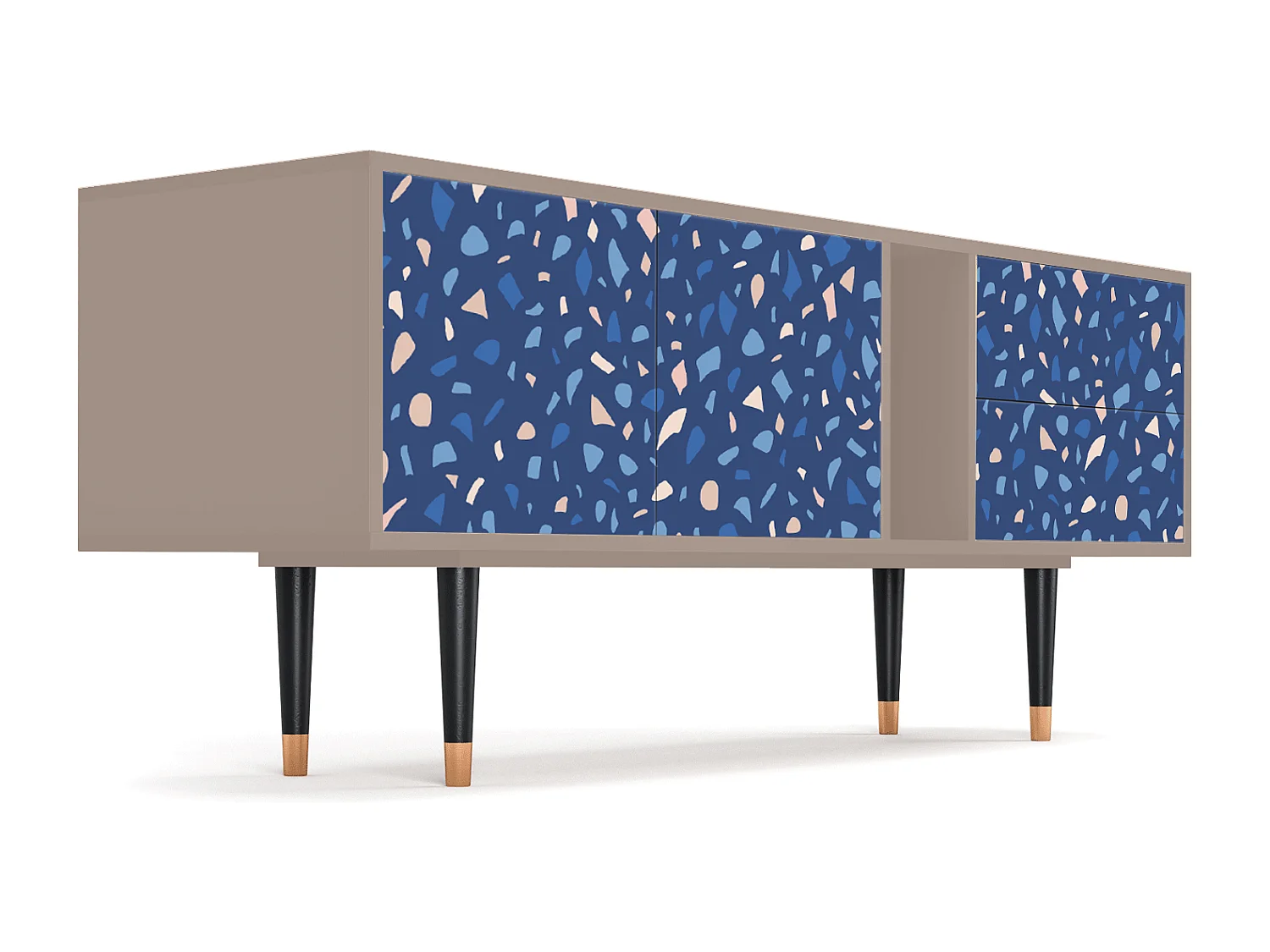 Szafka RTV - 170х69х48 cm - T1 - Soap Whirpool, Latte