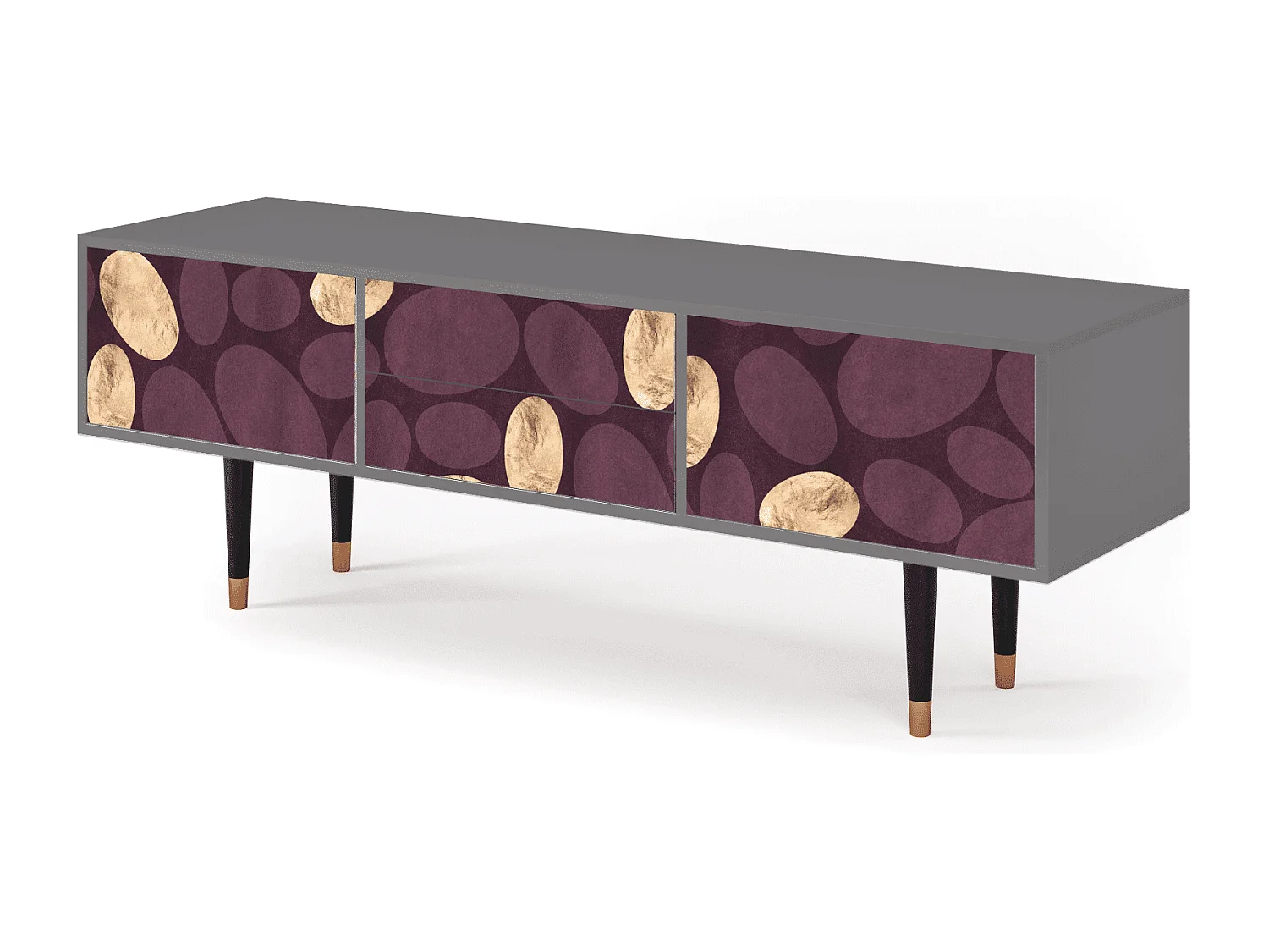 Meuble TV - 170х59х48 cm - T4 - Fine Wine, Gris