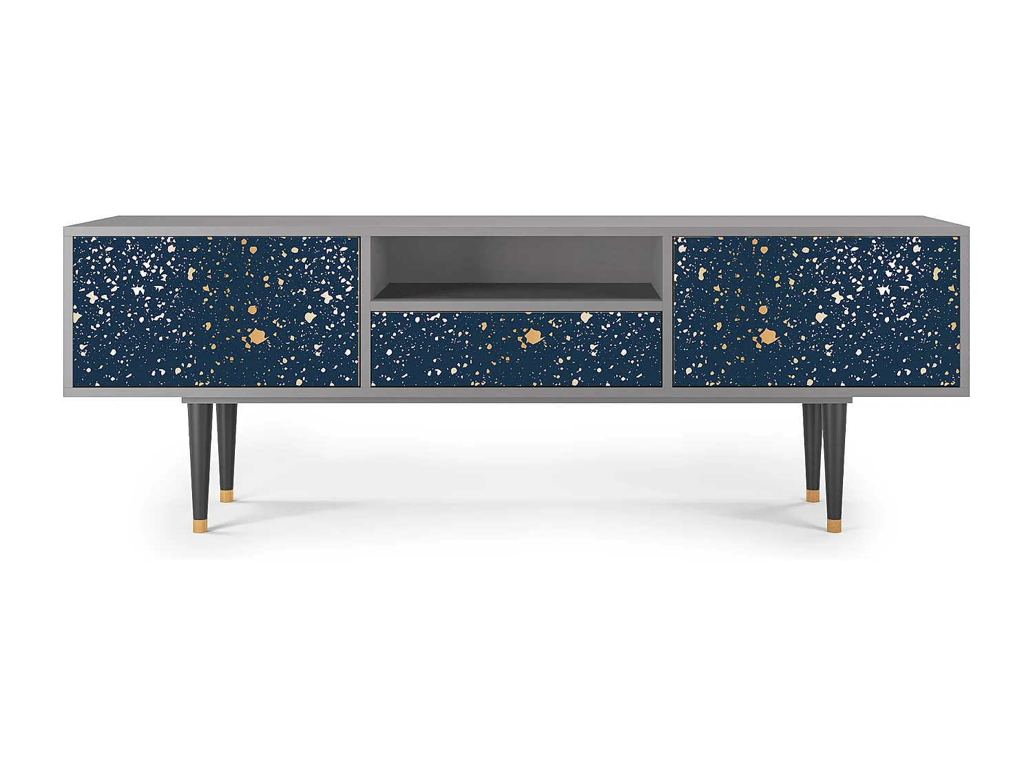 Meuble TV - 170х59х41 cm - T6 - Starfall, Gris