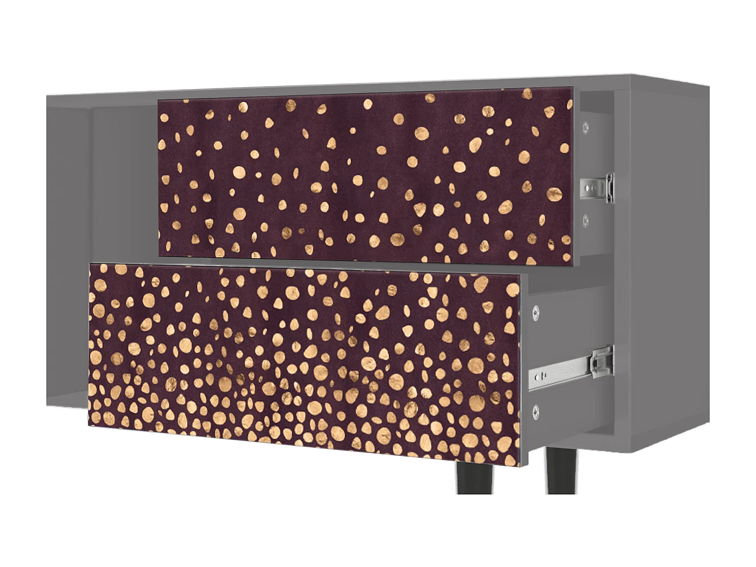 Mobile TV - 170х69х48 cm - T1 - Glowworms, Grigio