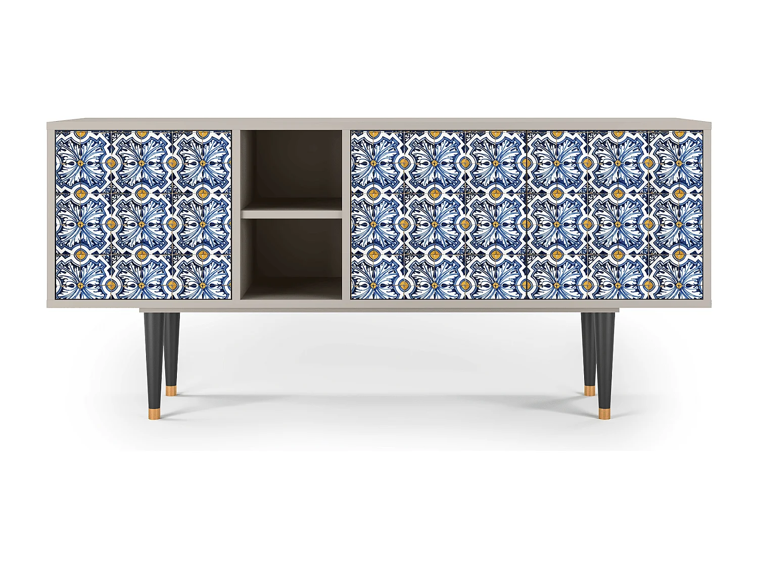 TV-Möbel - 150х69х41 cm - T5 - Lovely Cornflowers, Sand