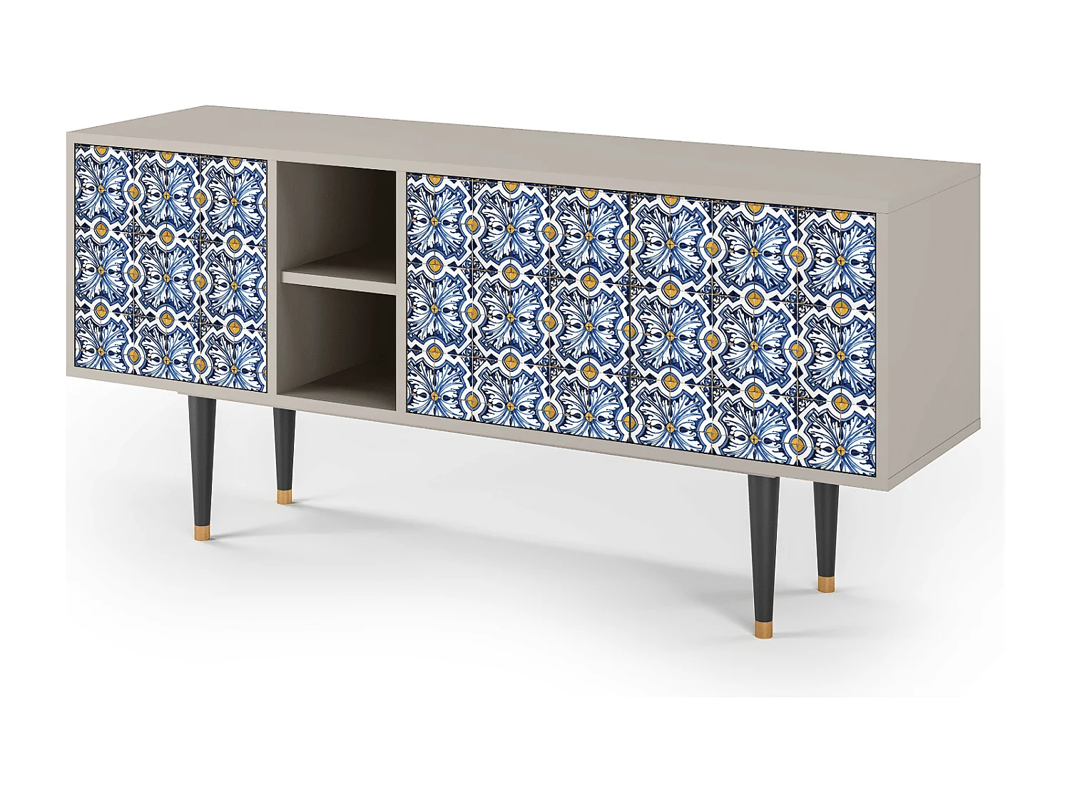 TV-Möbel - 150х69х41 cm - T5 - Lovely Cornflowers, Sand