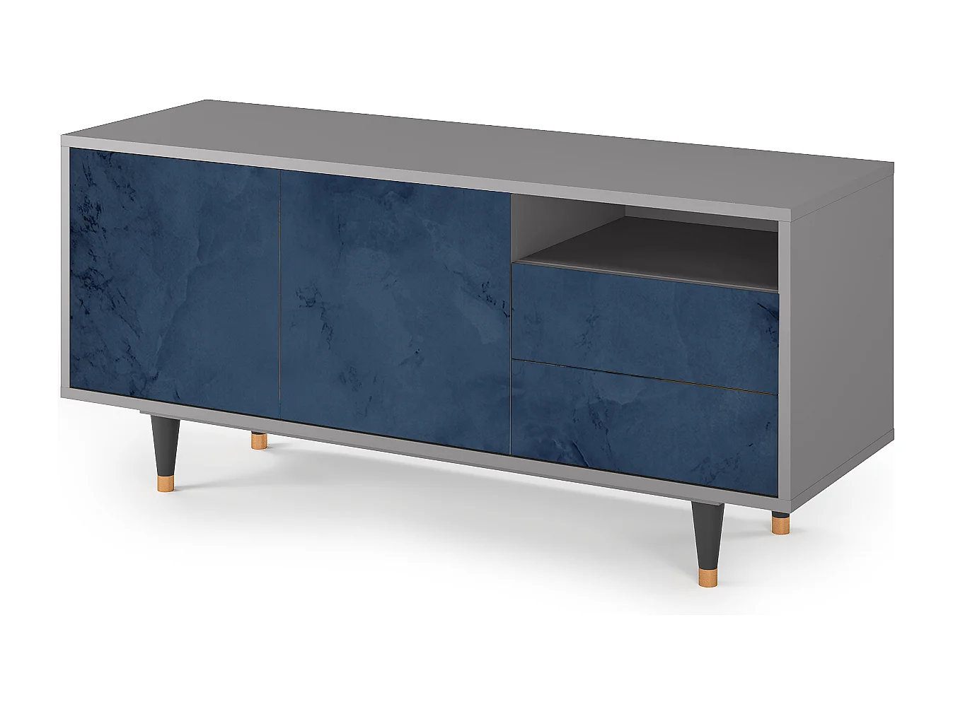 TV-meubel - 125х56х41 cm - T7 - Endless Galaxi, Grijs