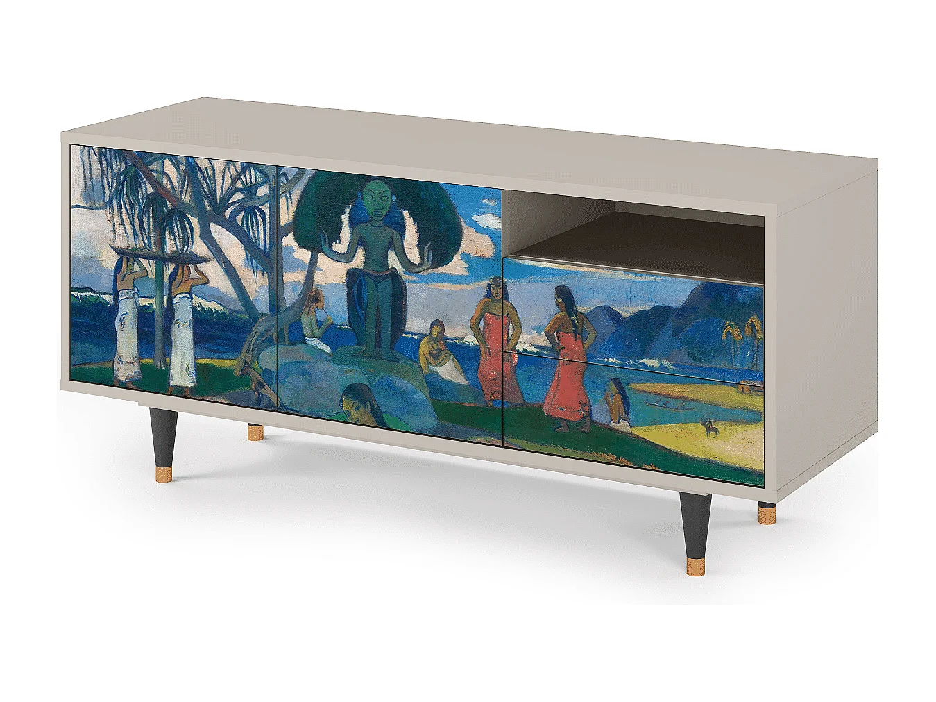 Meuble TV - 125х56х41 cm - T7 - Day of the God, Sable