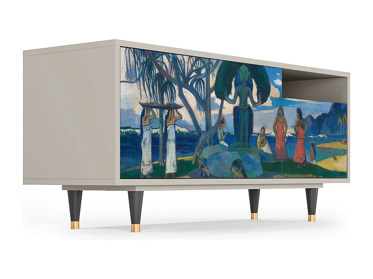 Meuble TV - 125х56х41 cm - T7 - Day of the God, Sable