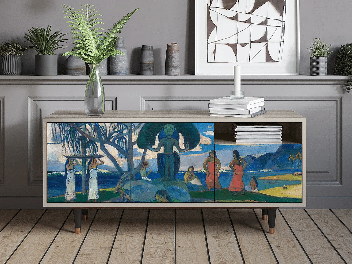 TV-Möbel - 125х56х41 cm - T7 - Day of the God, Sand