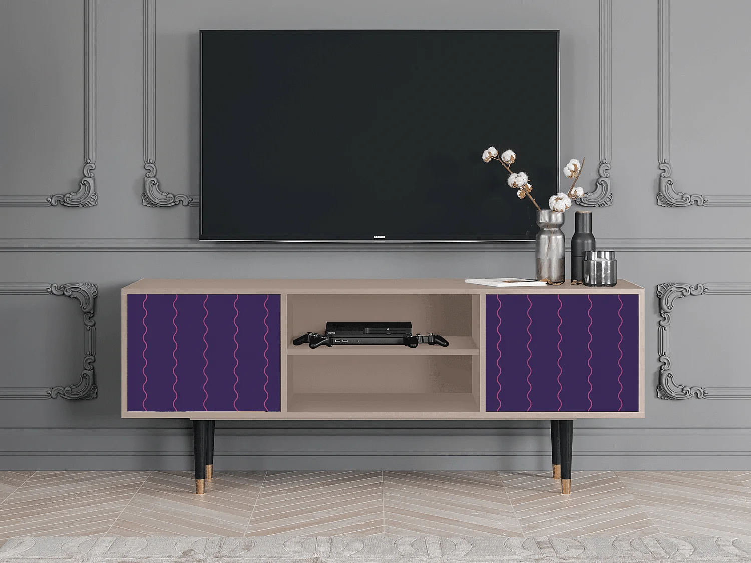 TV-meubel - 170х69х48 cm - T2 - Grape Maccaroni, Latte