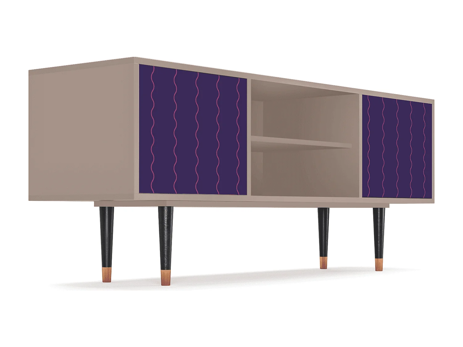 Mobile TV - 170х69х48 cm - T2 - Grape Maccaroni, Latte