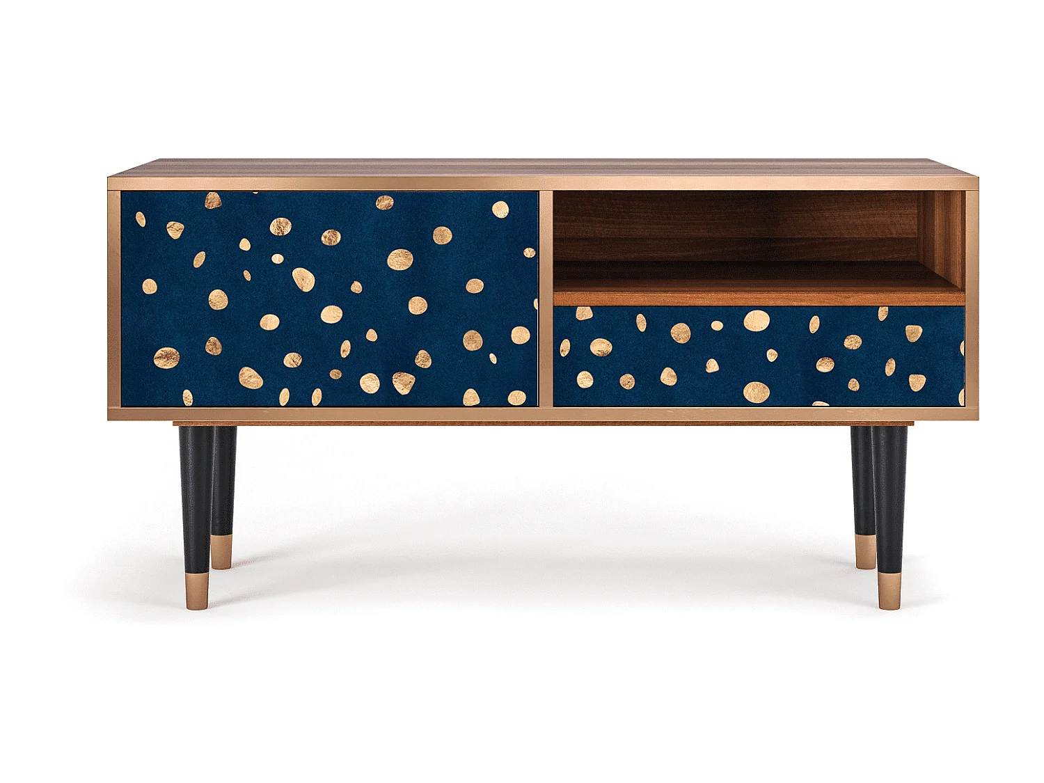 TV-Möbel - 115х59х48 cm - T3 - Night Skies, Walnuss