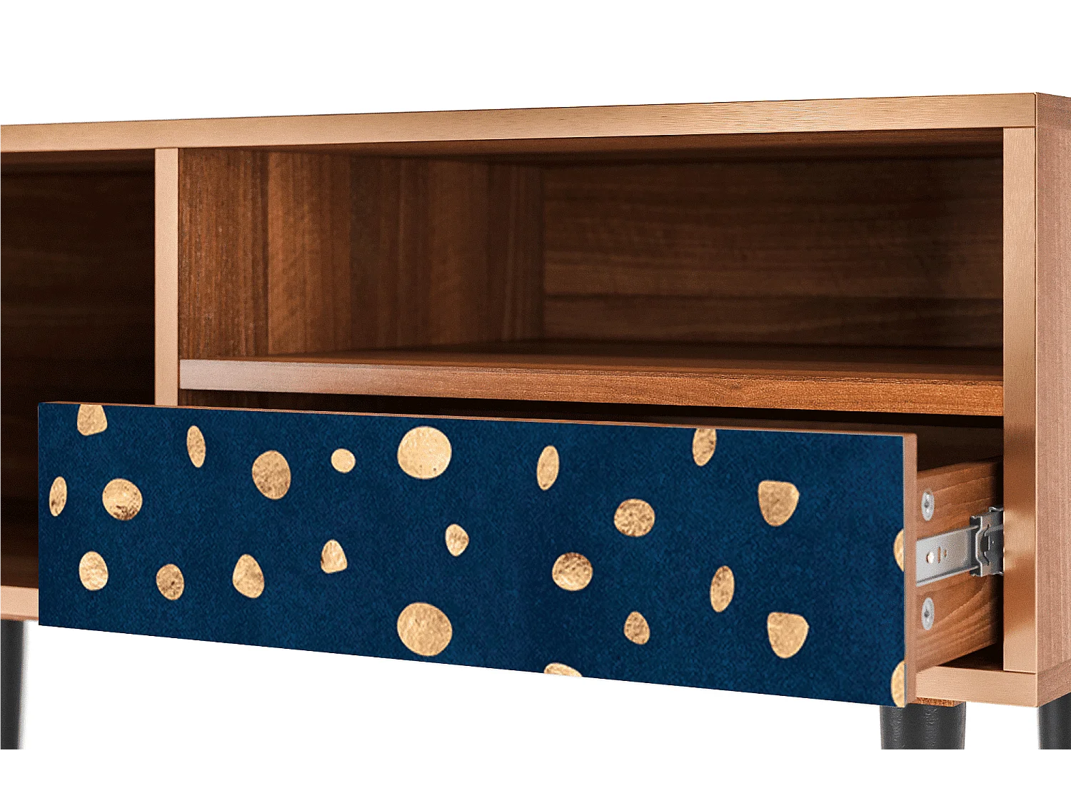 Meuble TV - 115х59х48 cm - T3 - Night Skies, Noyer