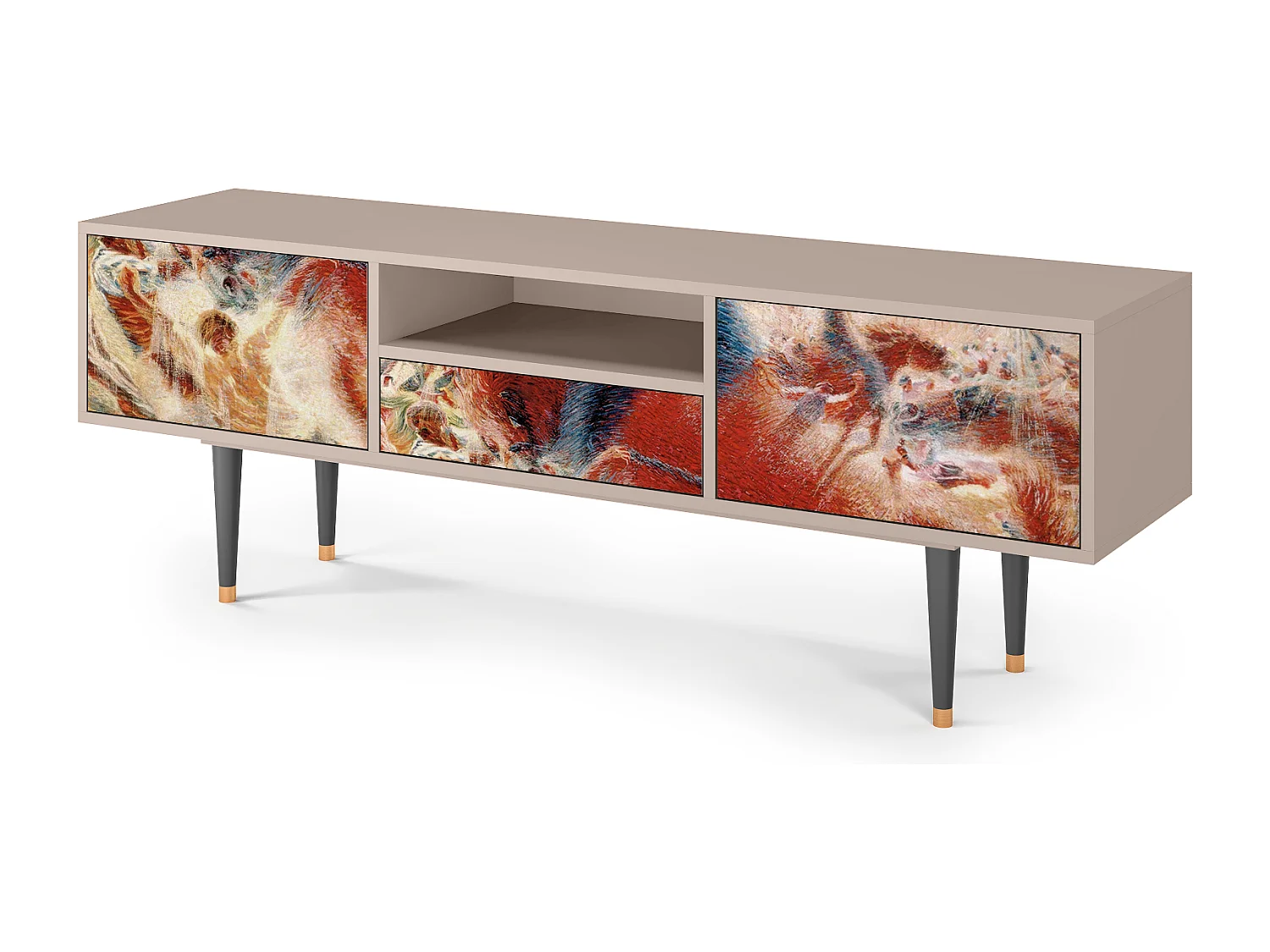 TV-Möbel - 170х59х41 cm - T6 - The City Rises, Latte