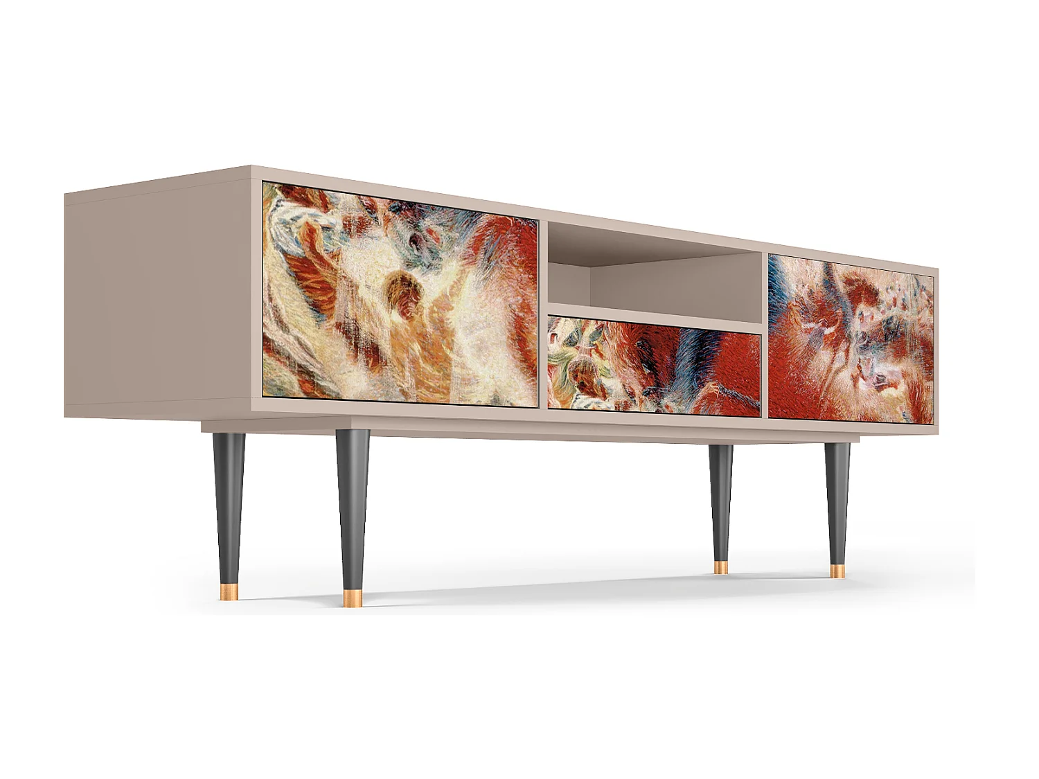 TV-Möbel - 170х59х41 cm - T6 - The City Rises, Latte