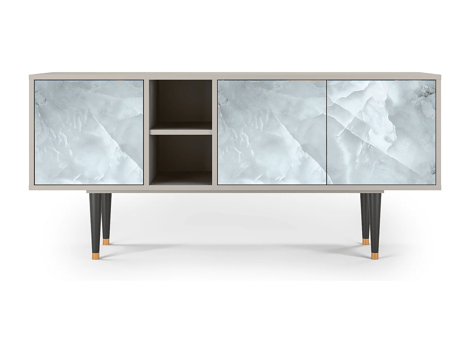 Meuble TV - 150х69х41 cm - T5 - The Onyx, Sable