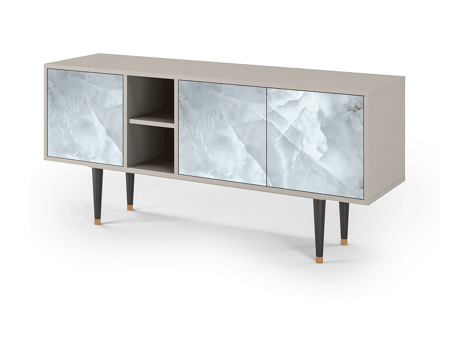 Meuble TV - 150х69х41 cm - T5 - The Onyx, Sable